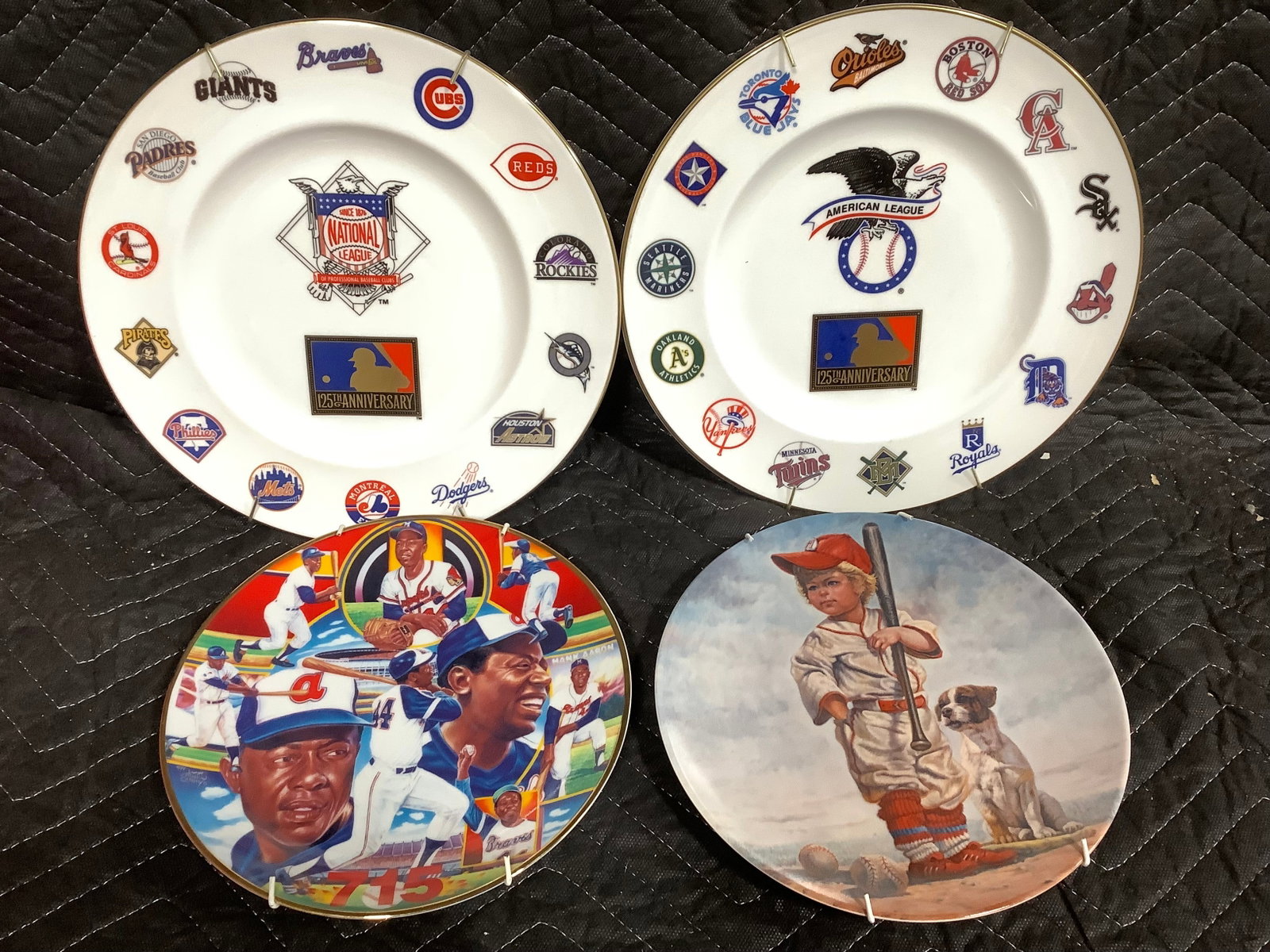 Various Ceramic MLB Plates (1 of 1)