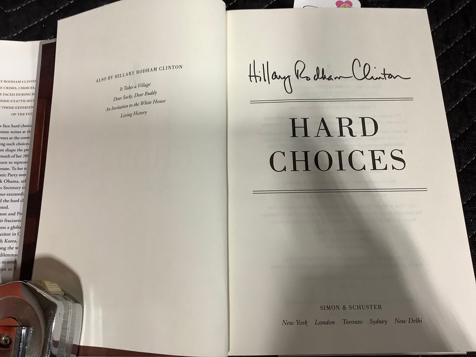 Hard Choices Hardcover Book Signed Hillary Clinton (1 of 1)