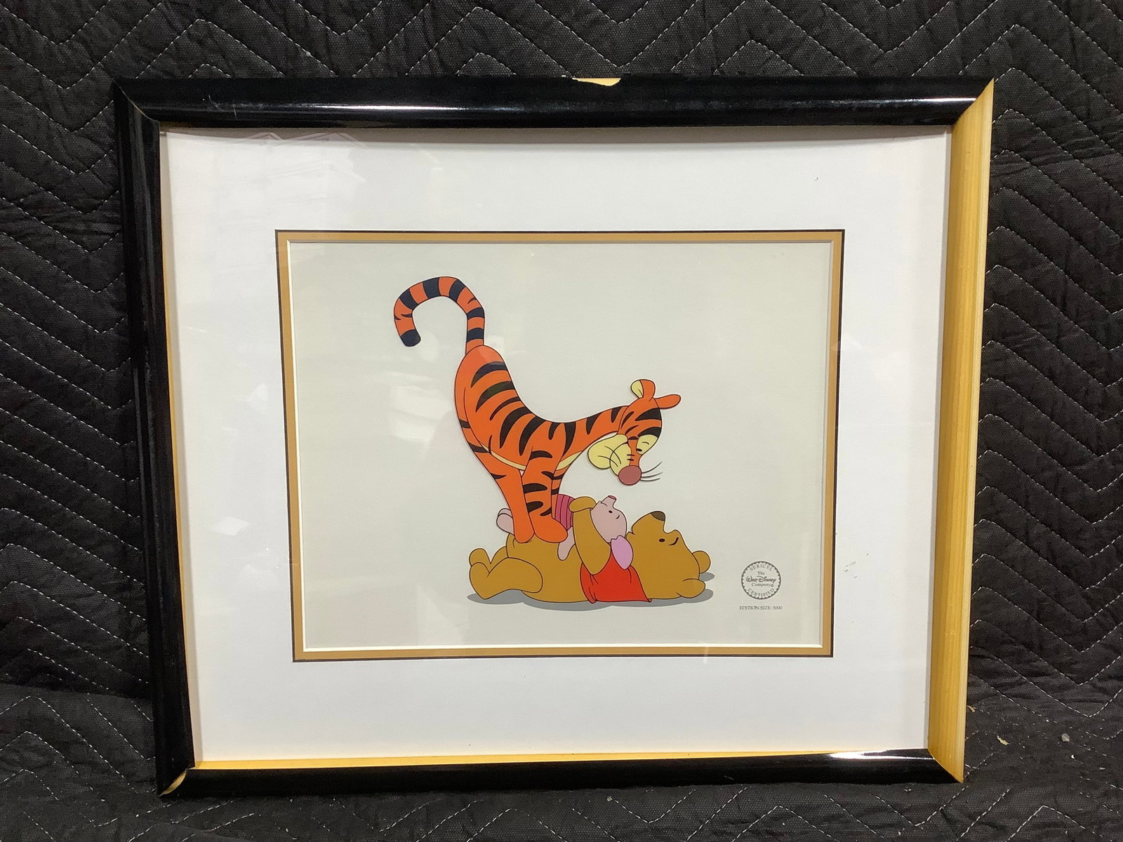 Framed Walt Disney Whinnie The Pooh Sericell (18inx21in): Framed Walt Disney Whinnie The Pooh Sericell (18inx21in)