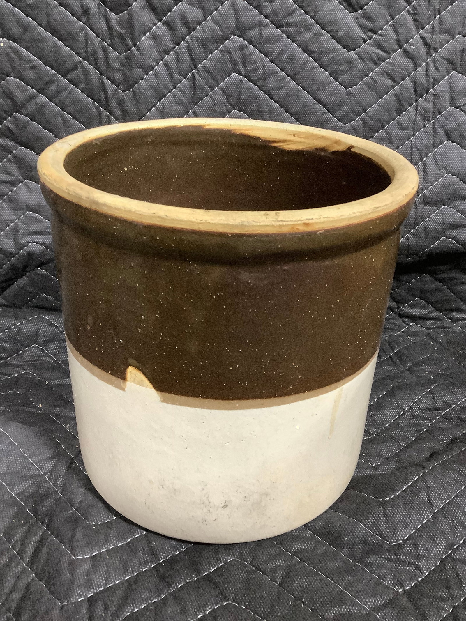 Stoneware Jug *small chip* (7.5in Tall) (1 of 1)