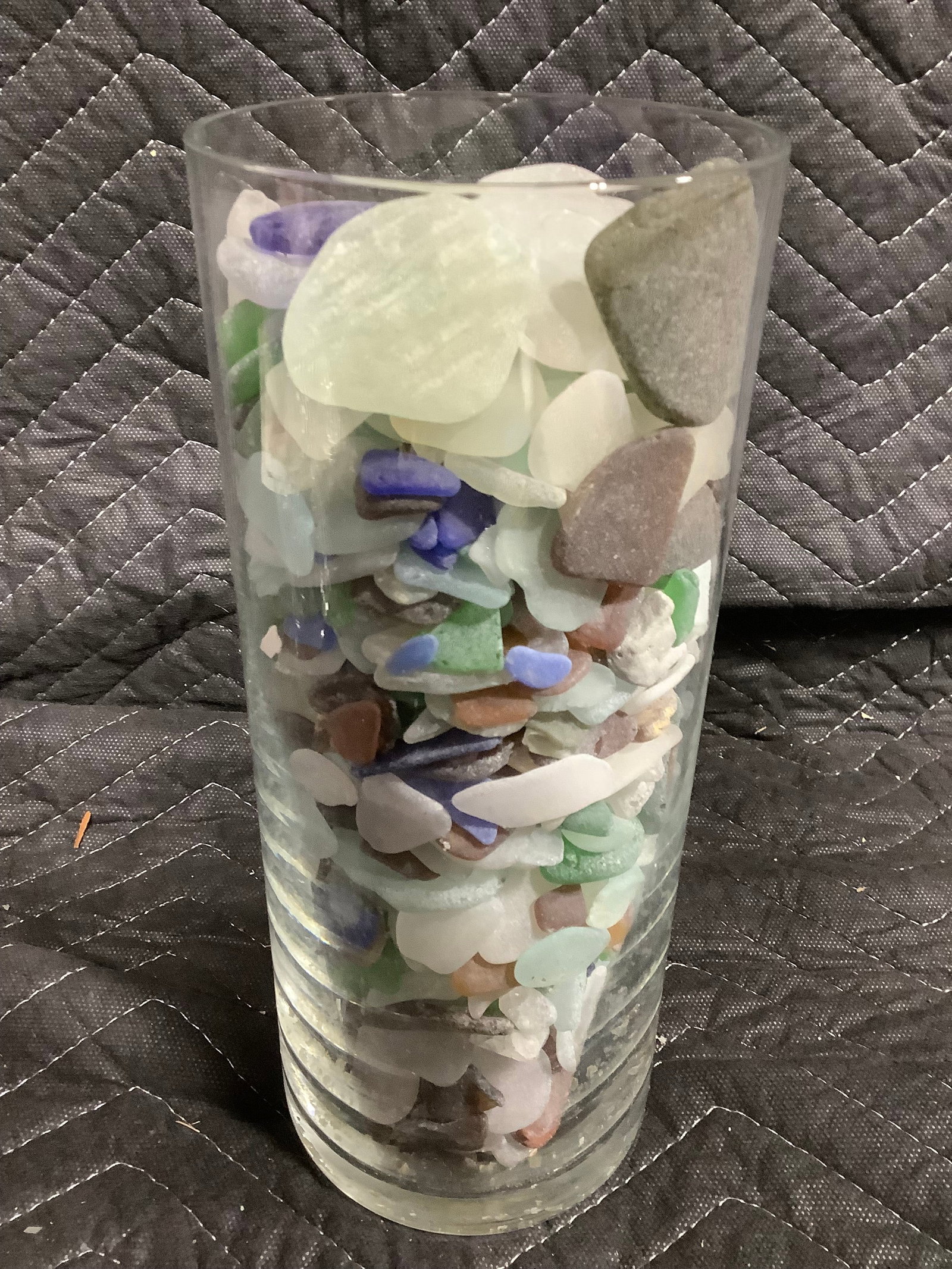 Glass Vase of Rocks (10in Tall) (1 of 1)
