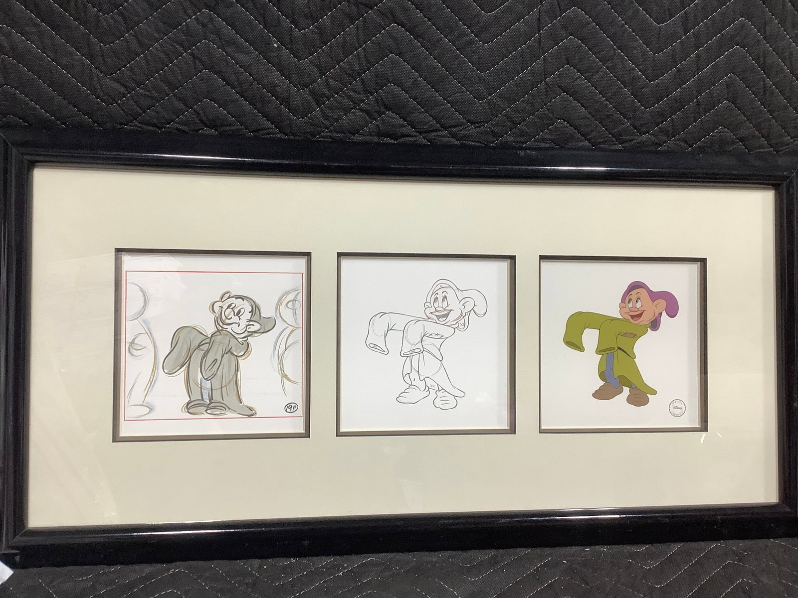 Framed Disney Certified Dopey Sericell (15.5inx30in): Framed Disney Certified Dopey Sericell (15.5inx30in)