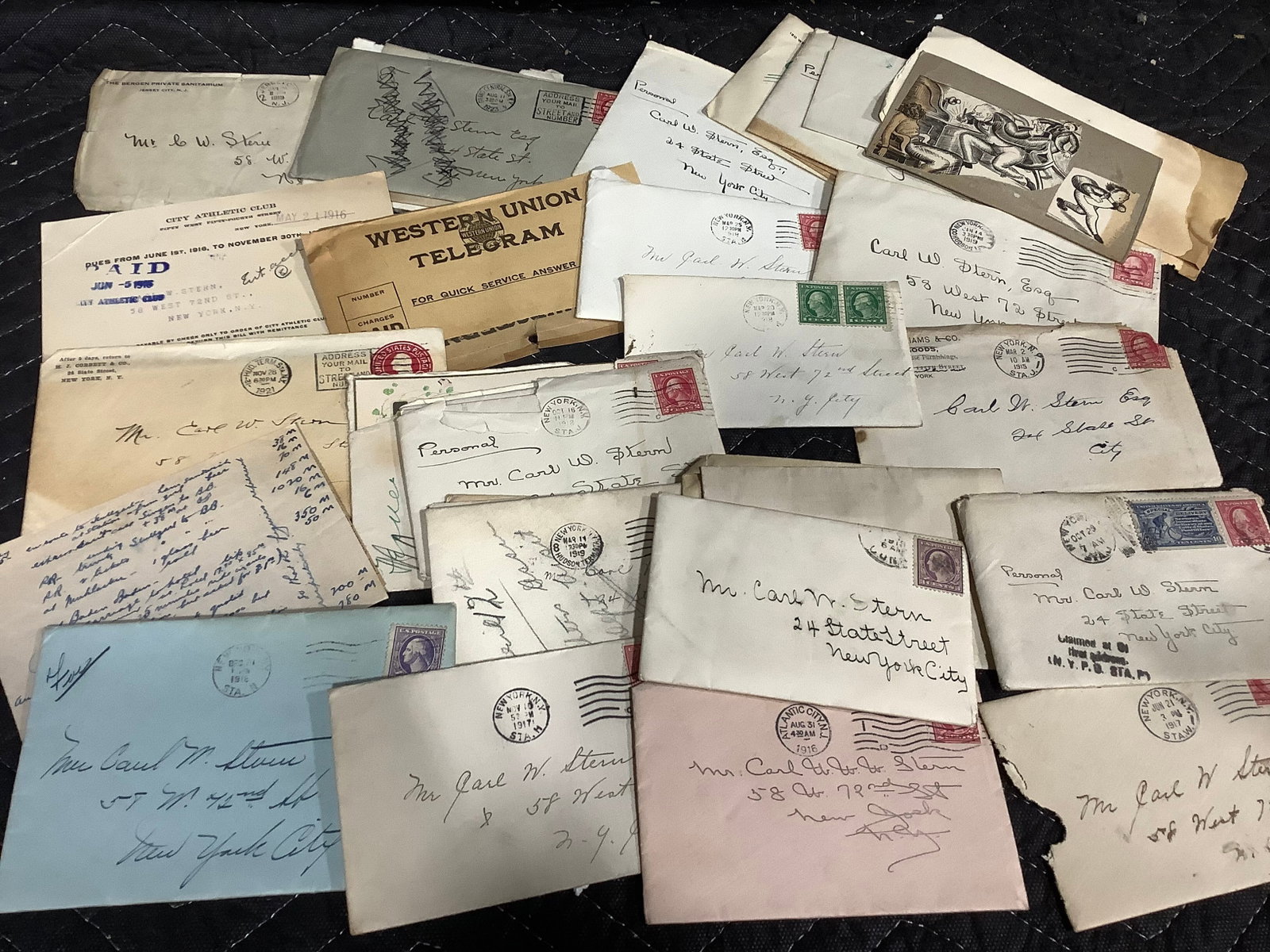 1917/1918 Letters and Stamps: 1917/1918 Letters and Stamps