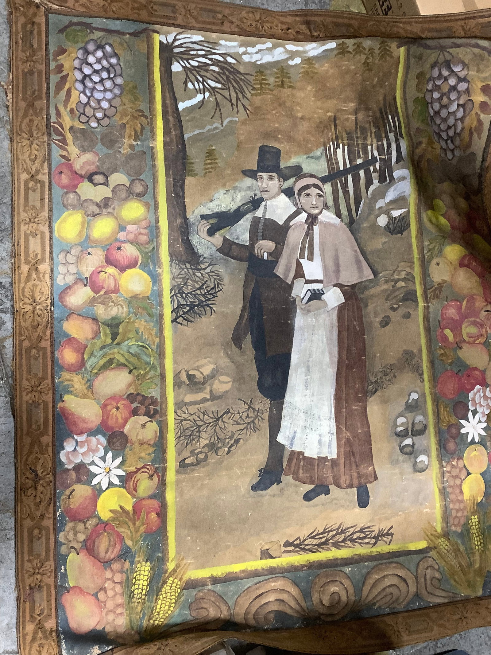 Vintage pilgrim wall decor(46inx54in) (1 of 1)