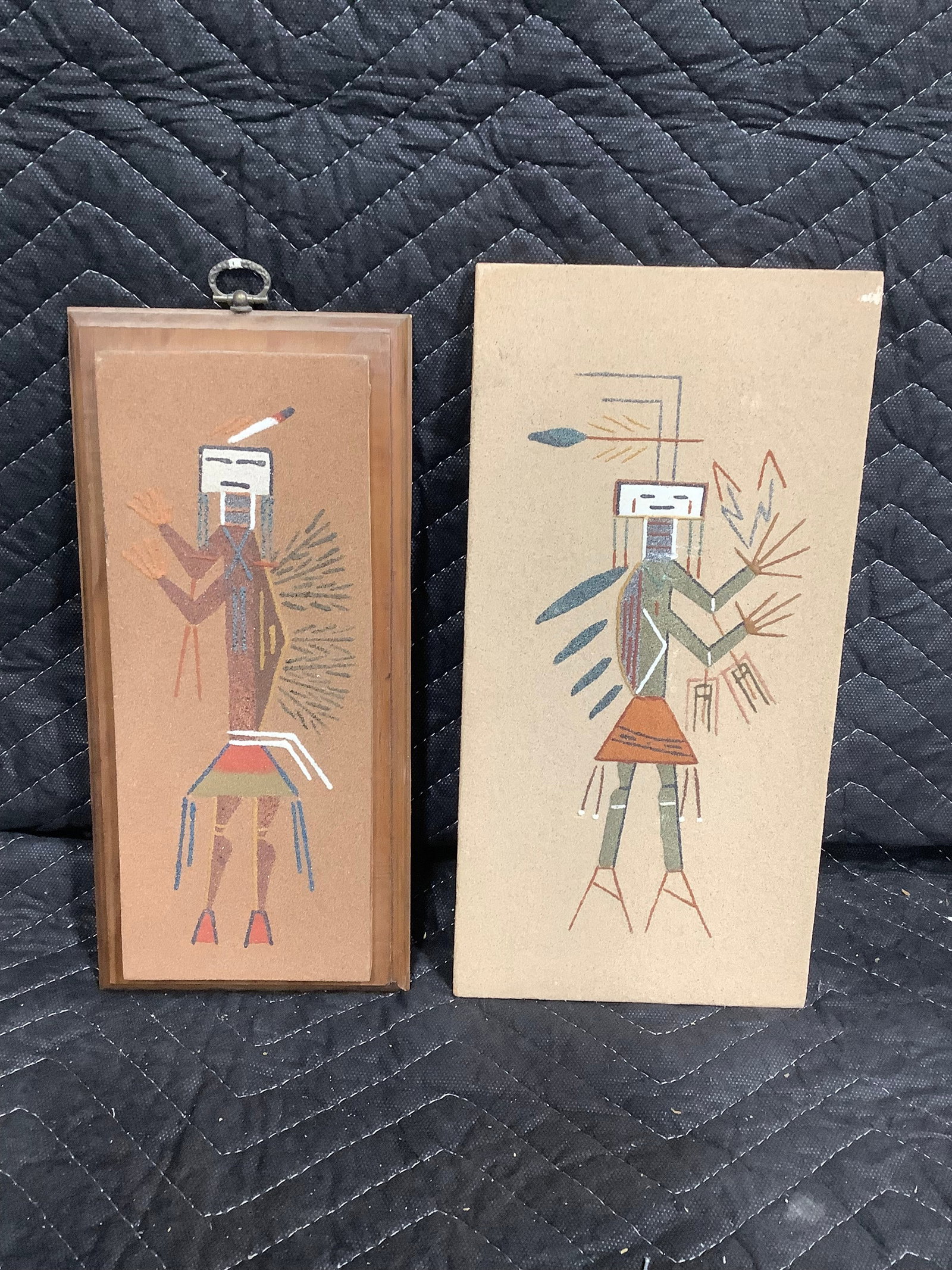 Vintage Navajo Sand Art Paintings (6inx12in) (1 of 1)