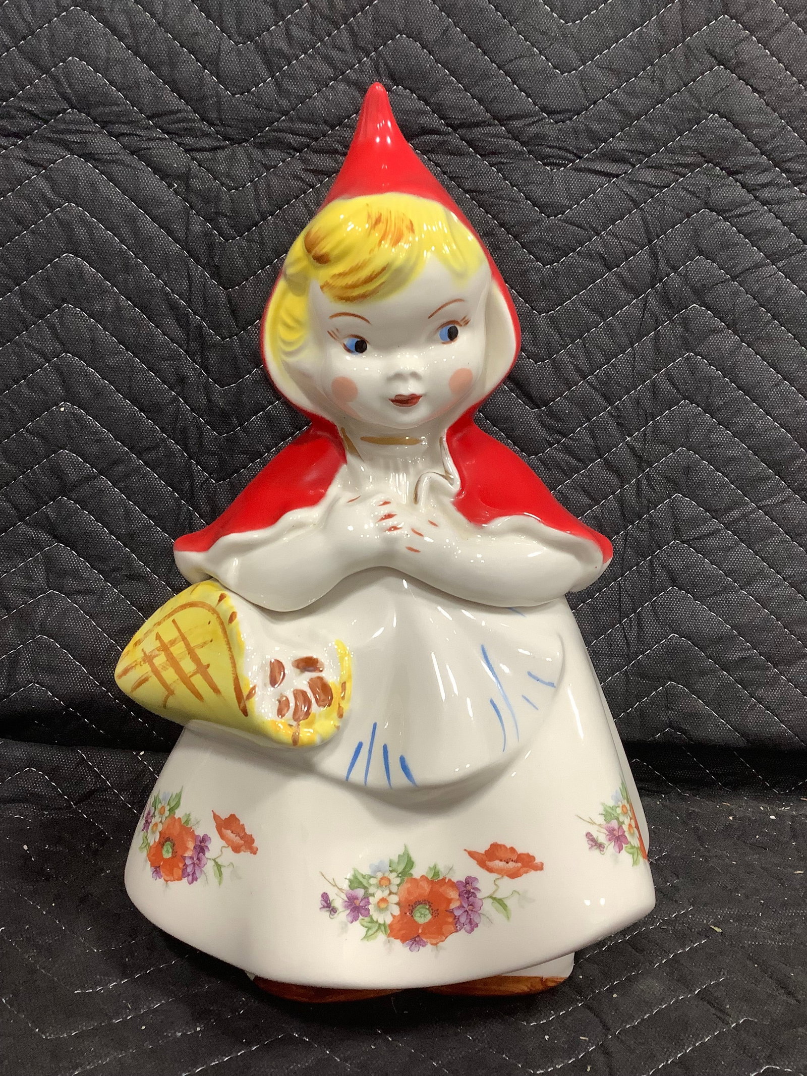 Large Ceramic Little Red Riding Hood Cookie Jar (13in Tall) (1 of 1)