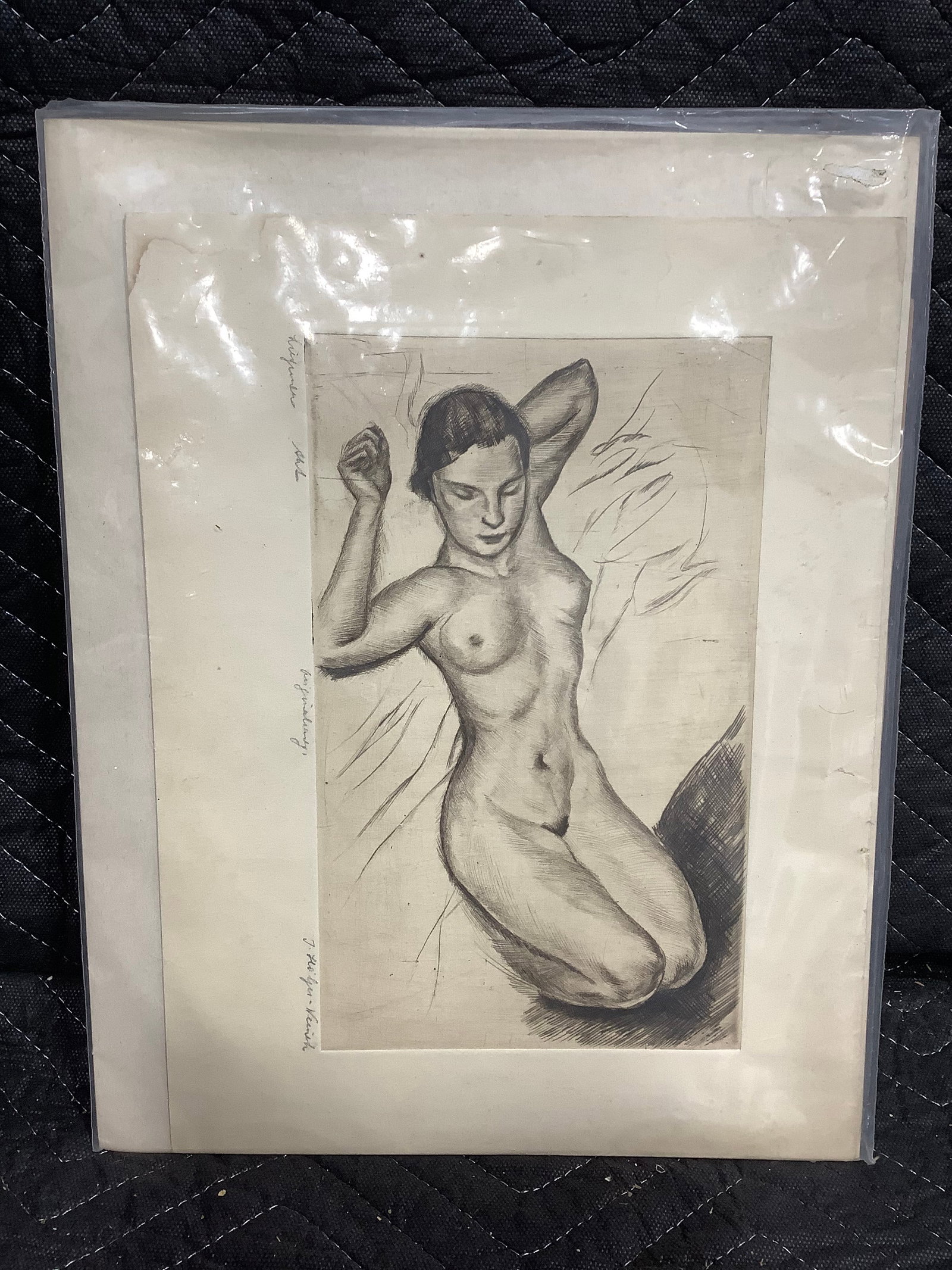 Vintage Signed Nude Artwork: Vintage Signed Nude Artwork