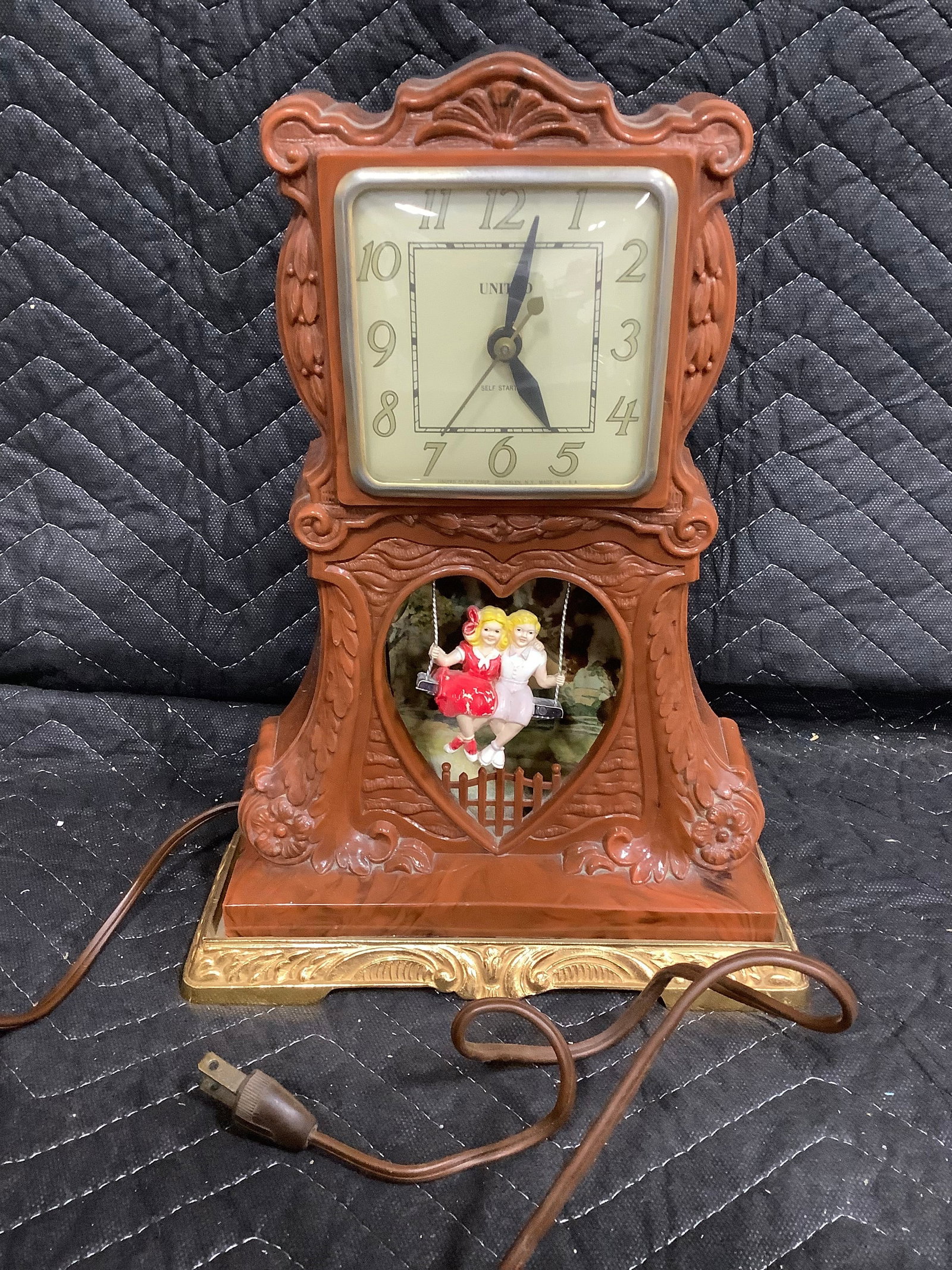 Decorative United Mantle Clock(12in Tall) (1 of 1)