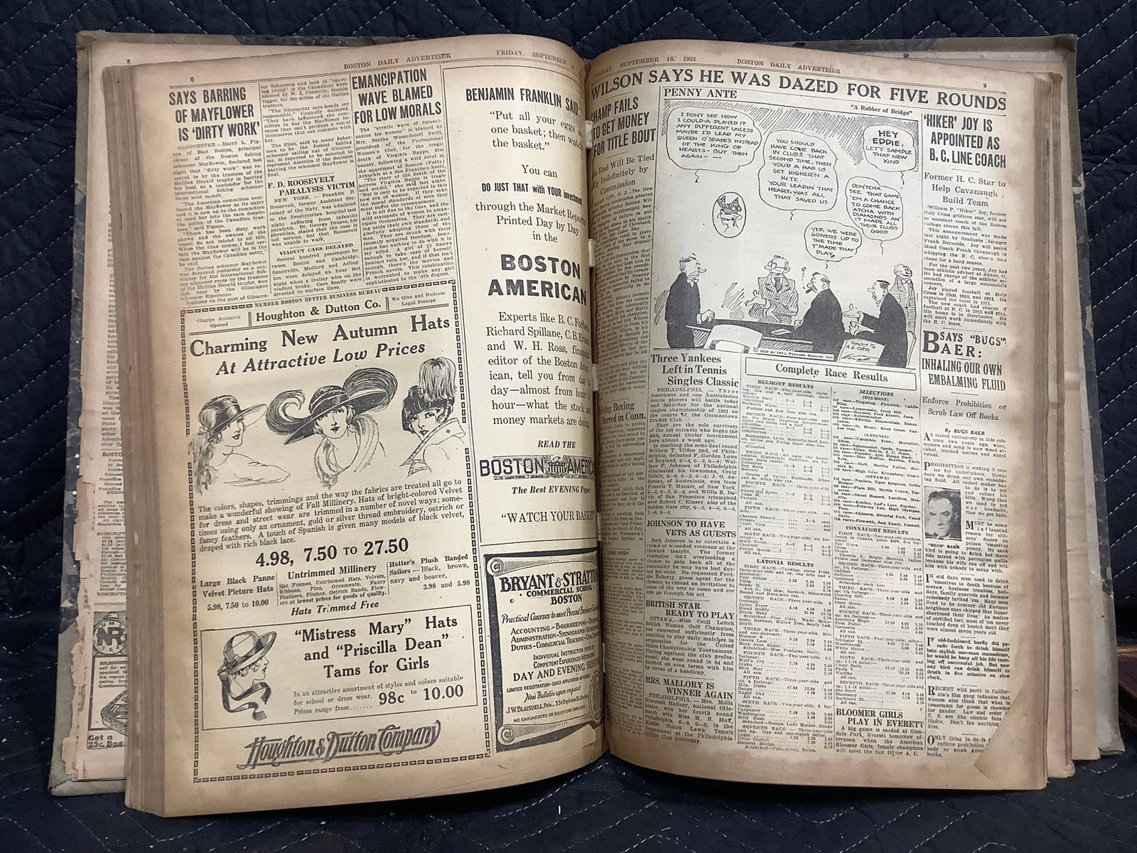 Vintage Boston Daily News Article Book (1 of 1)