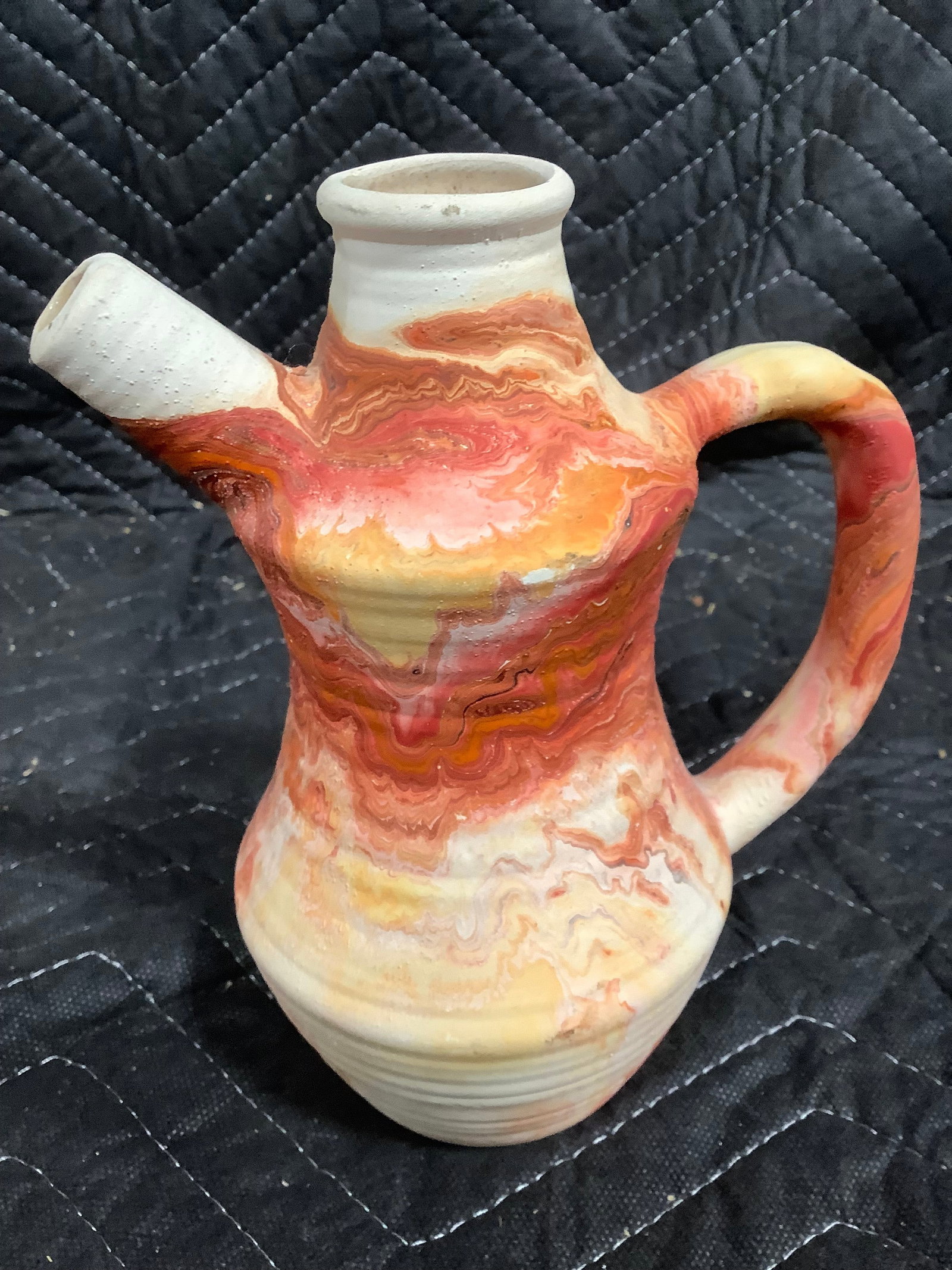 Vintage Nemadji Pottery (7.5in Tall): Vintage Nemadji Pottery (7.5in Tall)