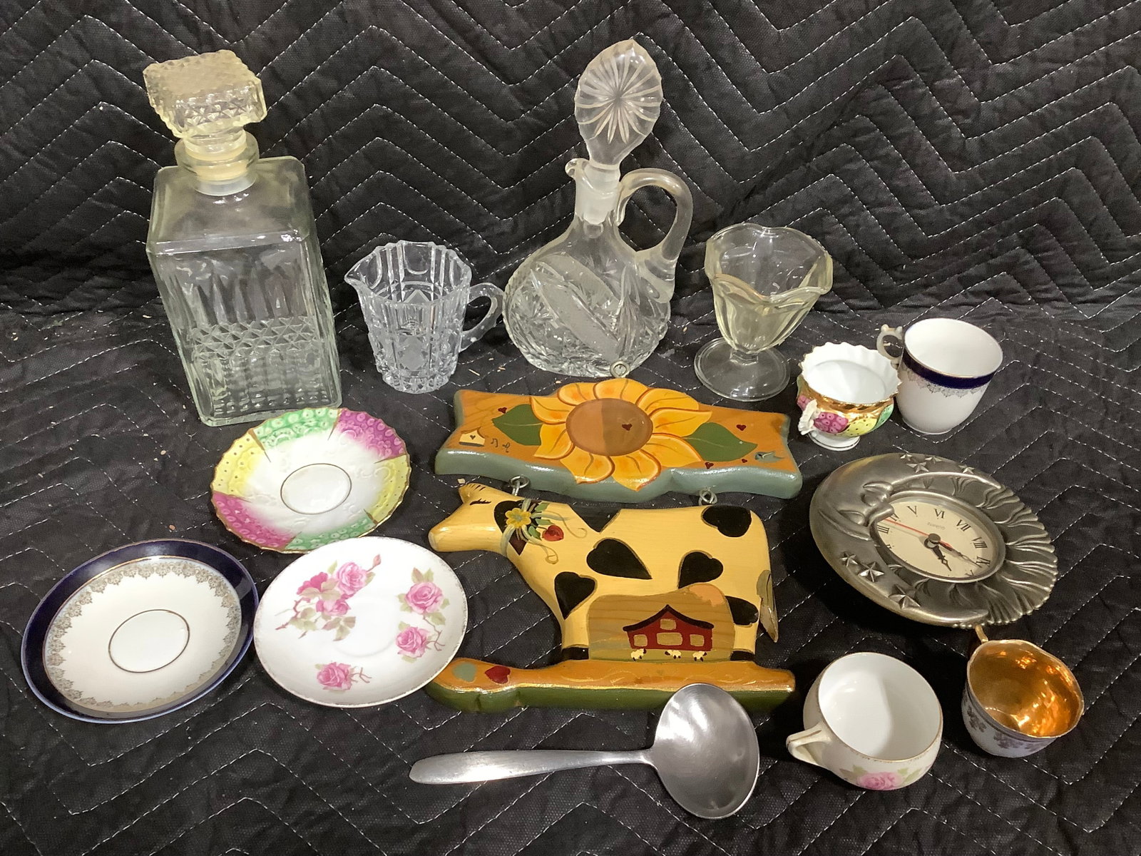 Crystal Glass Decanters, Quartz Clock, and more (1 of 1)