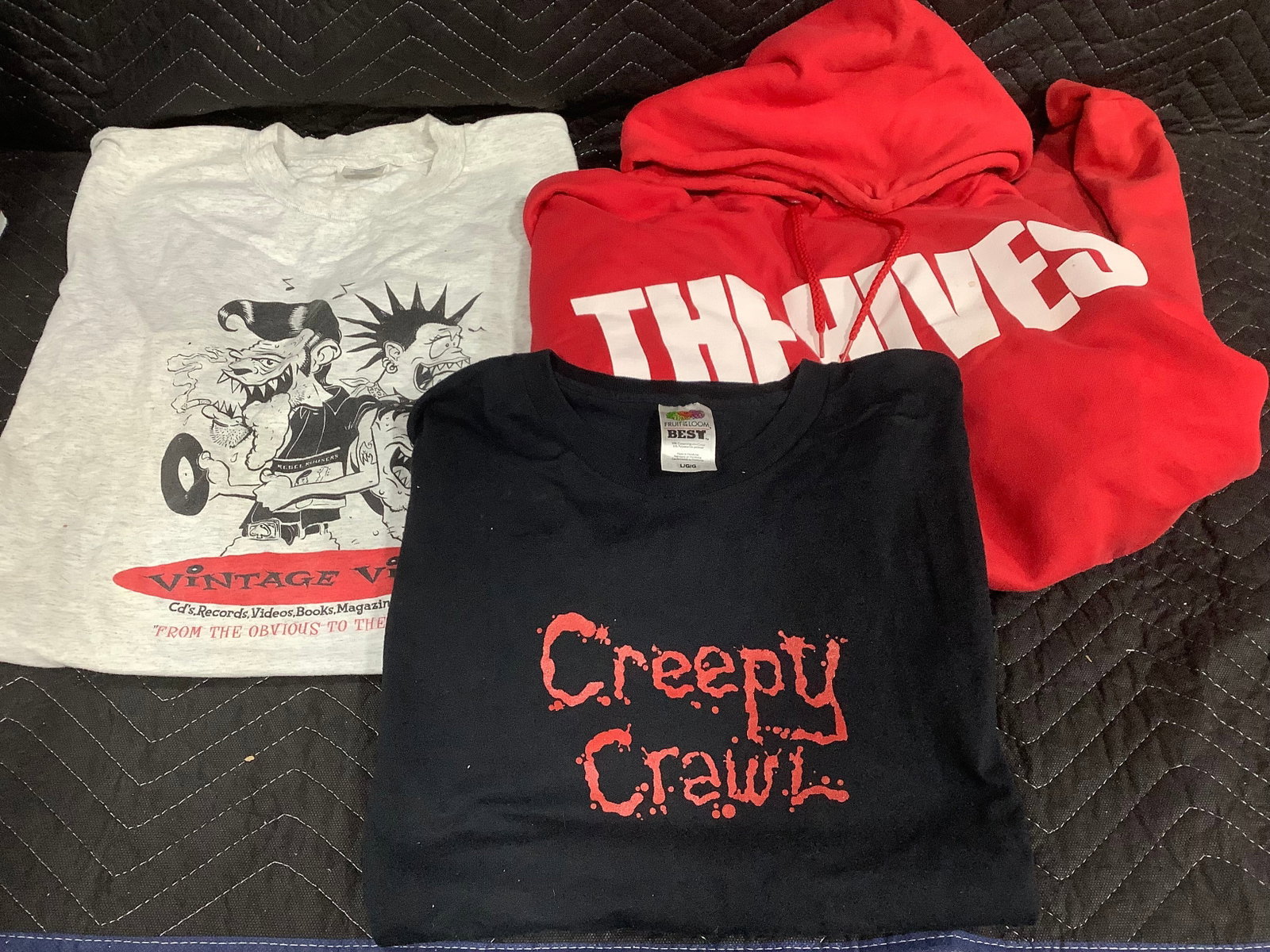 Vintage rock tshirts and the Hives hoodie(various sizes): Vintage rock tshirts and the Hives hoodie(various sizes)