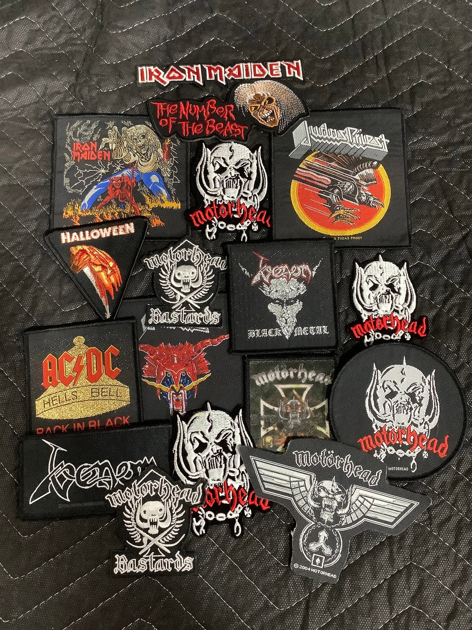 Various rock badges: Various rock badges