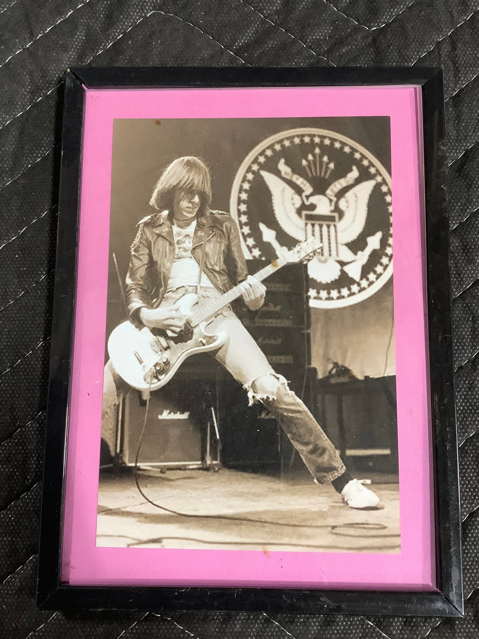 Framed Johnny Ramone print(5.5inx7.5in) (1 of 1)