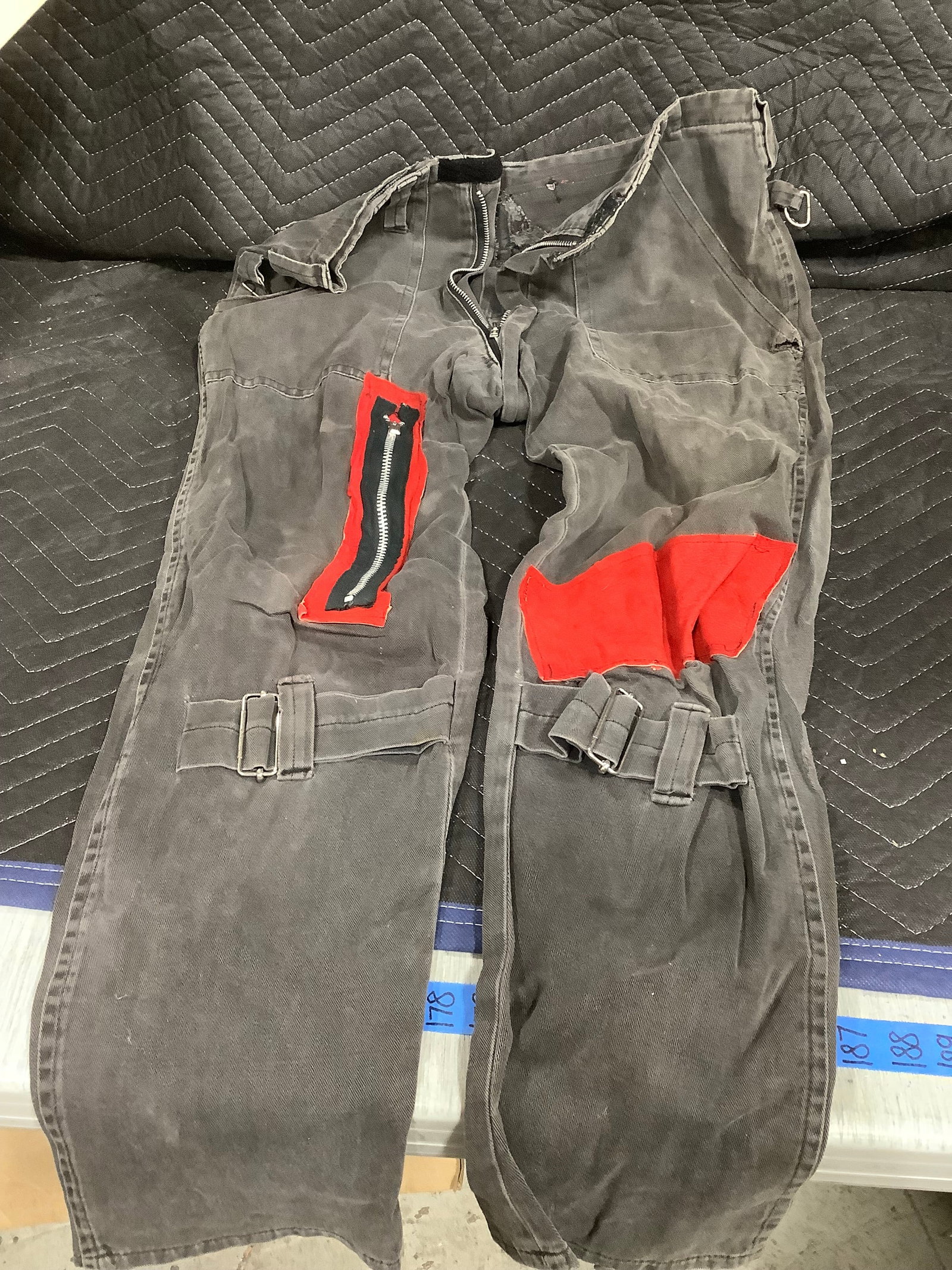 1980s Artifical eye zipper pants (1 of 1)