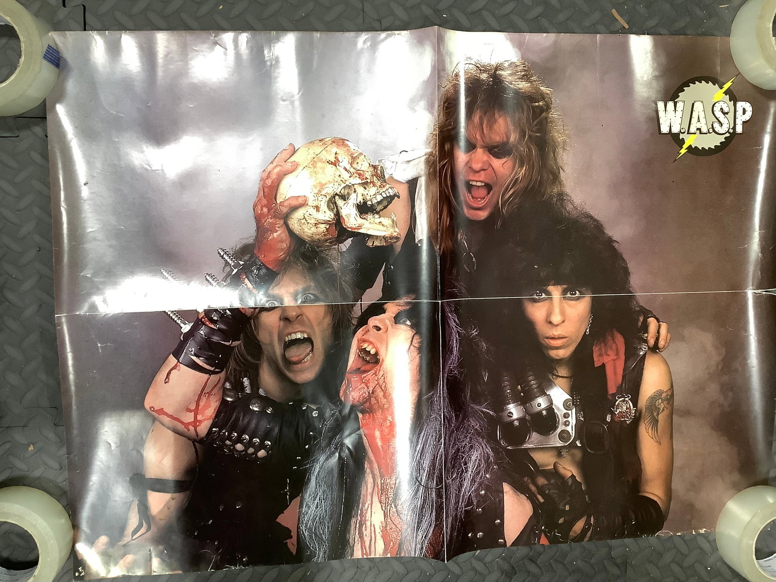 W.A.S.P. poster(23inx33in-ripped on sides) (1 of 1)