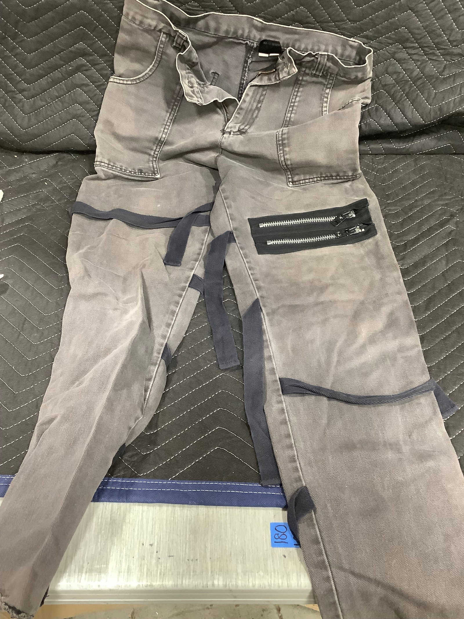 Vintage punk denim pants(size N/A): Vintage punk denim pants(size N/A)