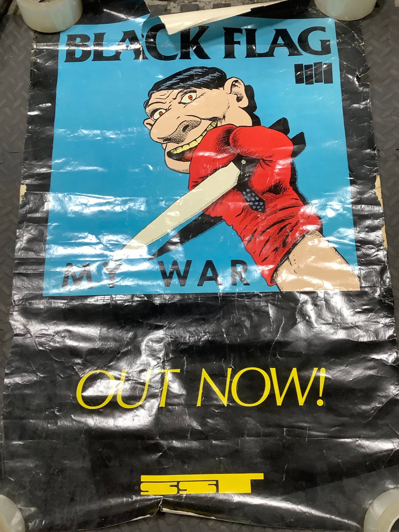 Black Flag poster(24inx36in-torn): Black Flag poster(24inx36in-torn)
