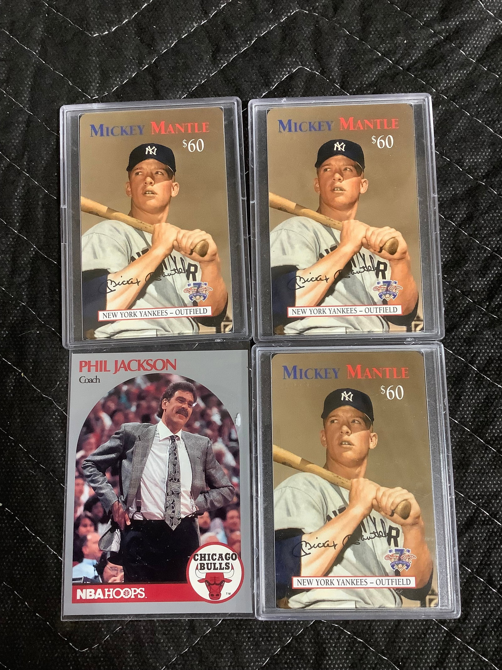 Mickey Mantle and Phil Jackson collectible cards (1 of 1)