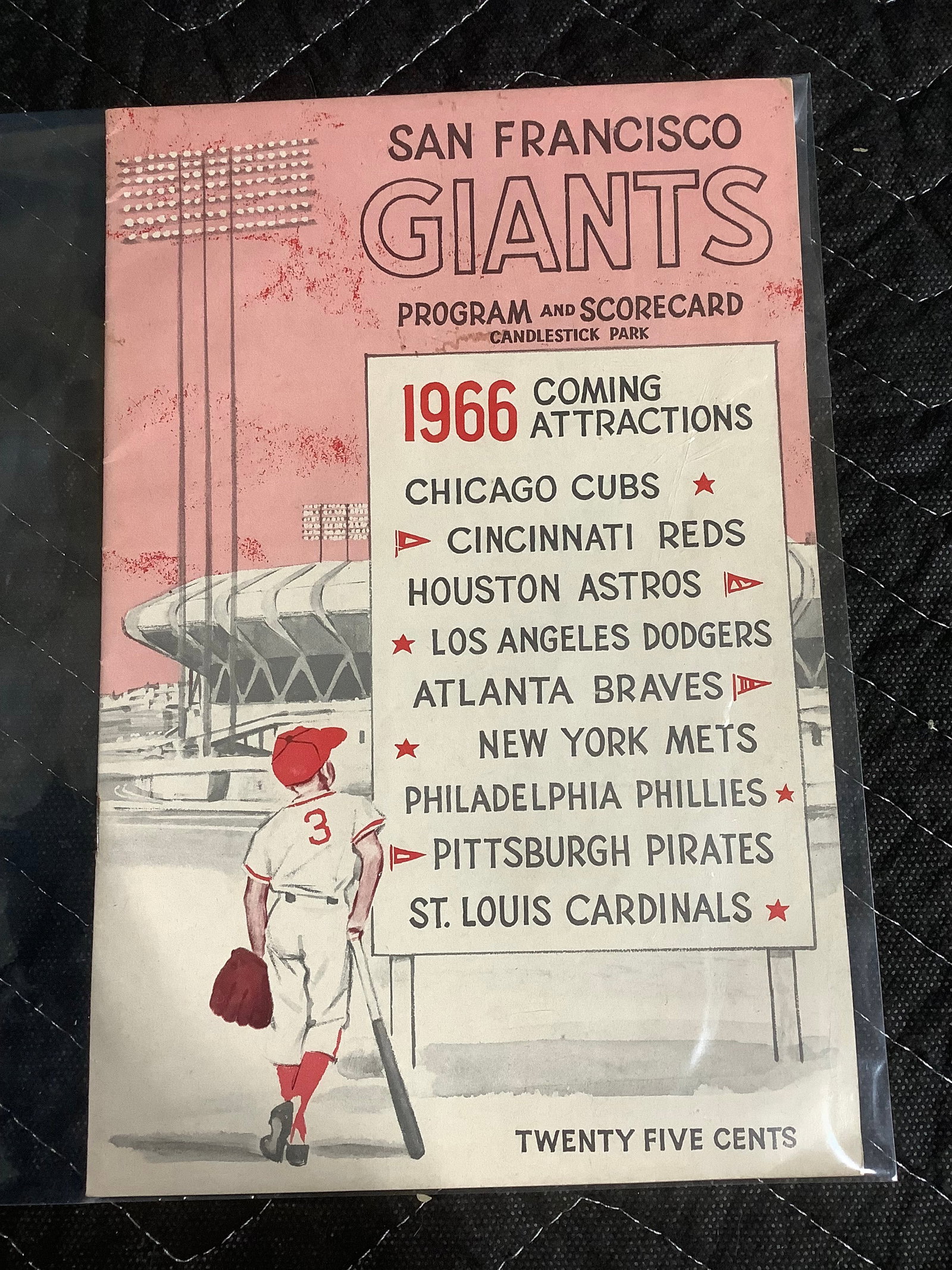 1966 San Francisco Giants scorebook and program(played Philadelphia Phillies) (1 of 1)