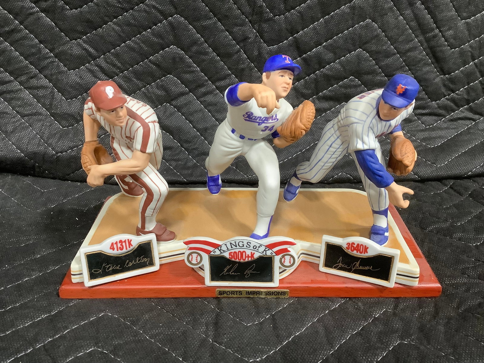 Collectible baseball figures(Nolan Ryan and more-6in tallest ) (1 of 1)