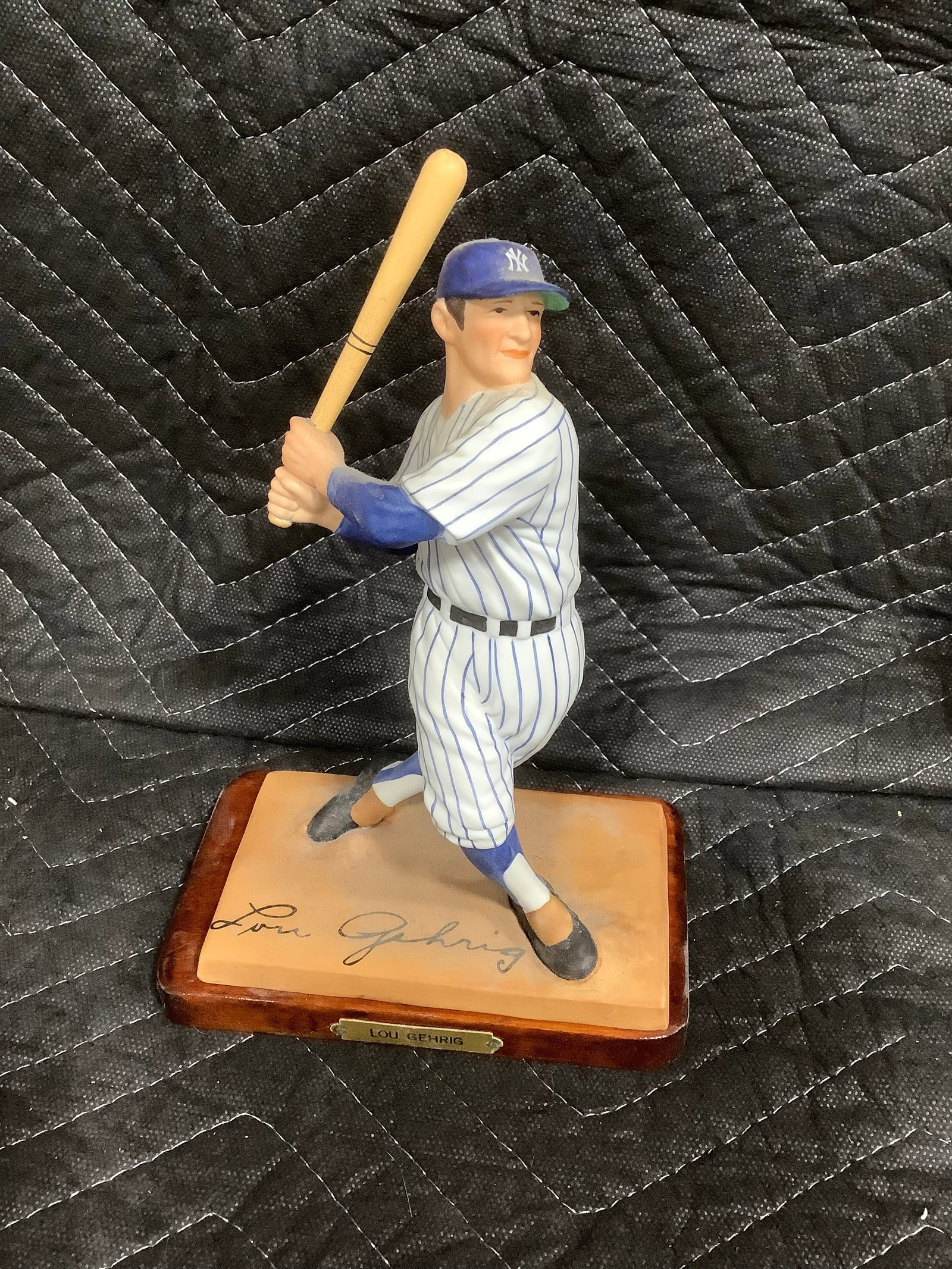 Lou Gehrig collectible figure with display stand(not attached to stand-8.5in tall) (1 of 1)