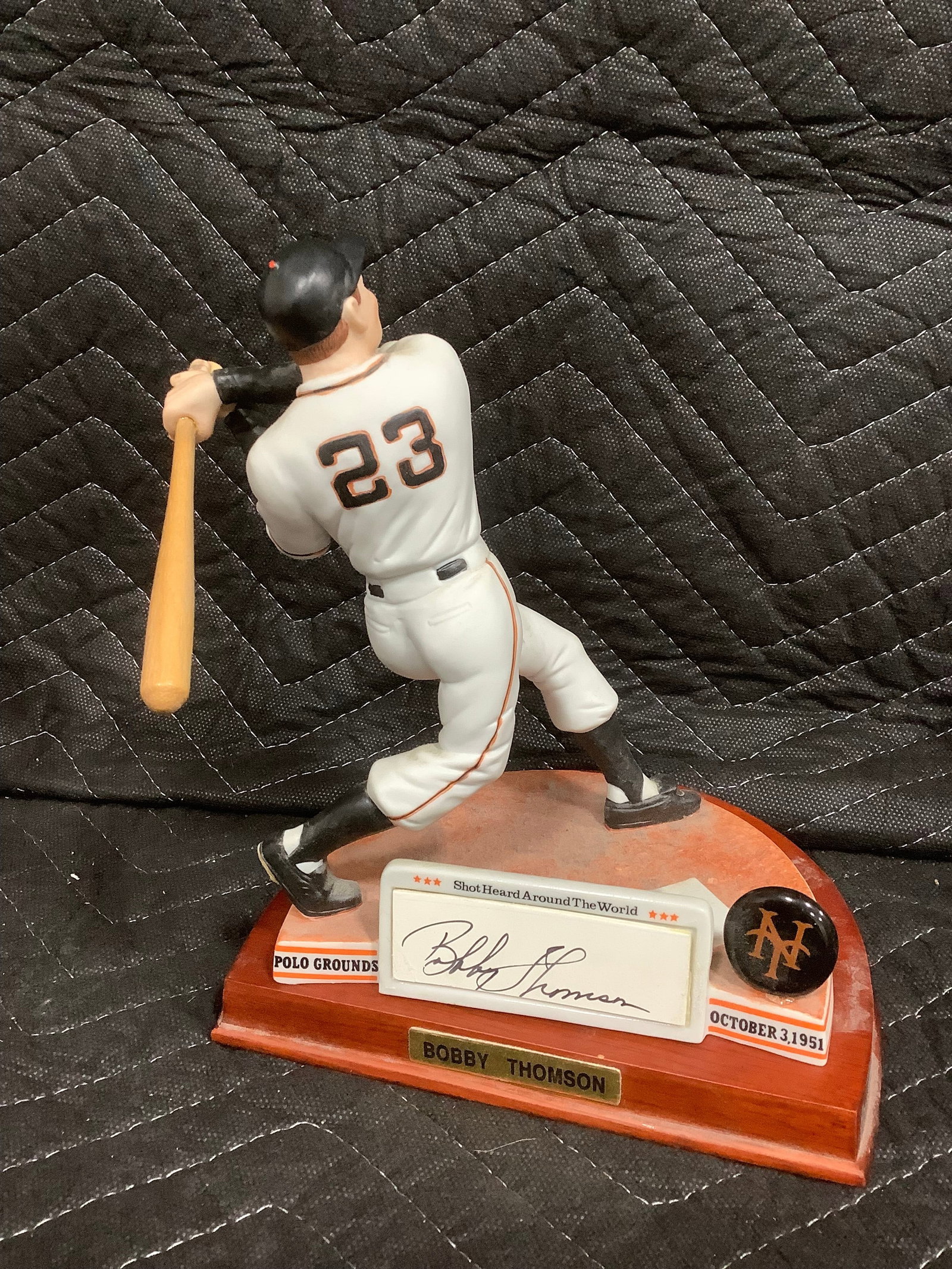 Bobby Thomson collectible figure with display stand(not attached to stand-8.5in tall) (1 of 1)