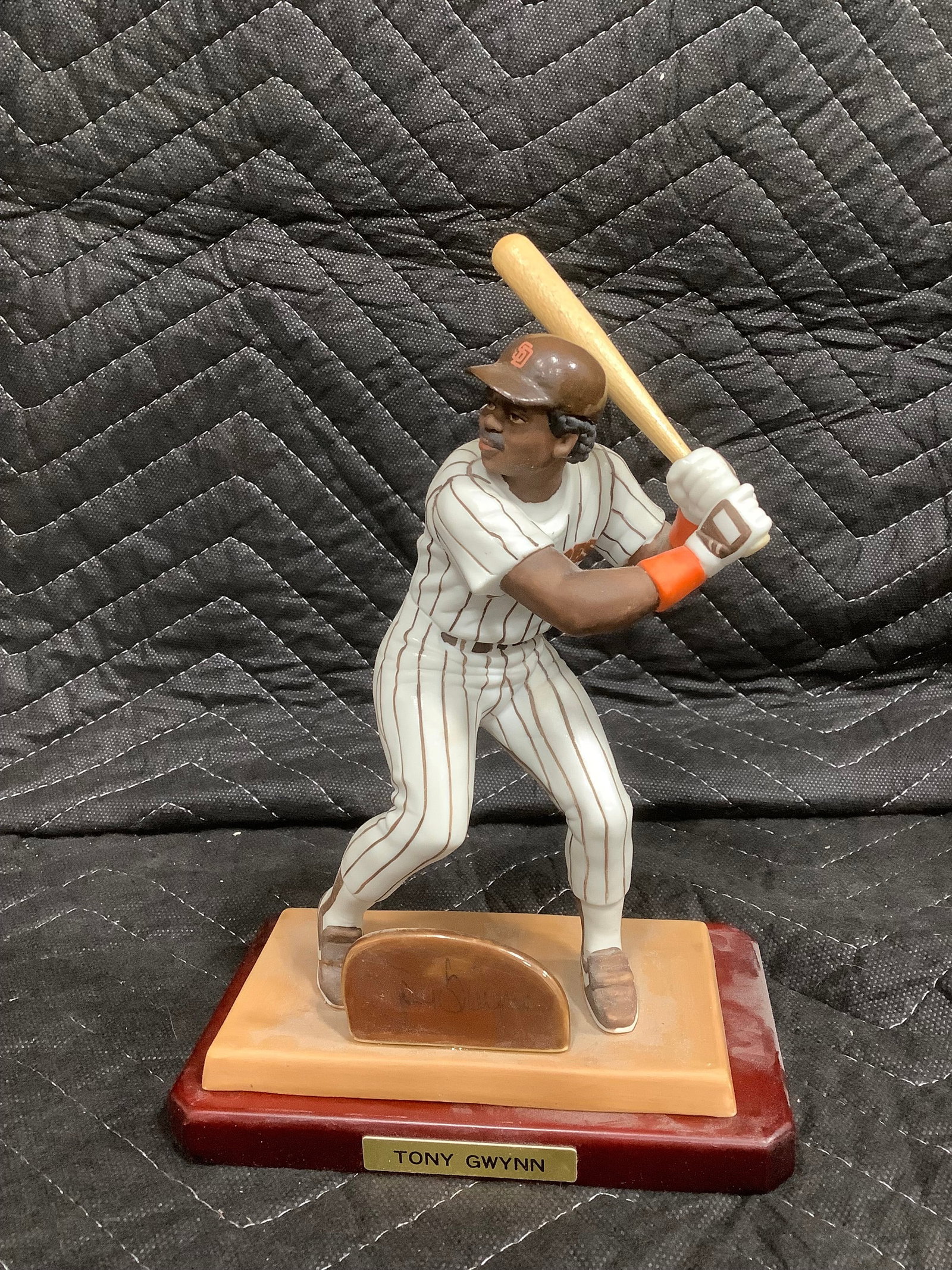 Tony Gwynn collectible figure with display stand(not attached to stand-9in tall) (1 of 1)