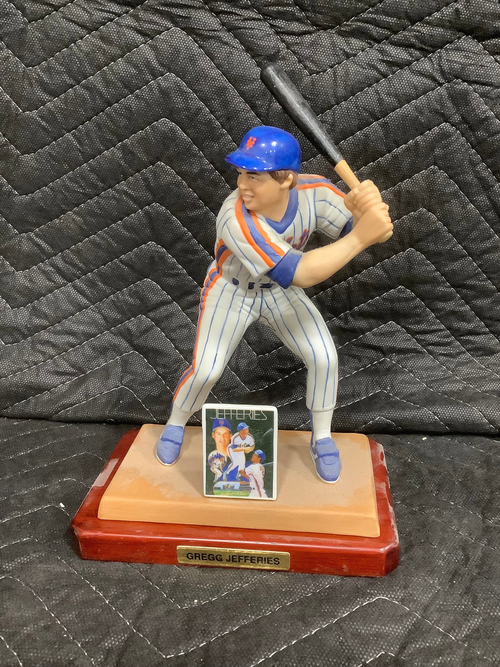 Gregg Jefferies collectible figure with display stand(not attached to stand-9in tall) (1 of 1)