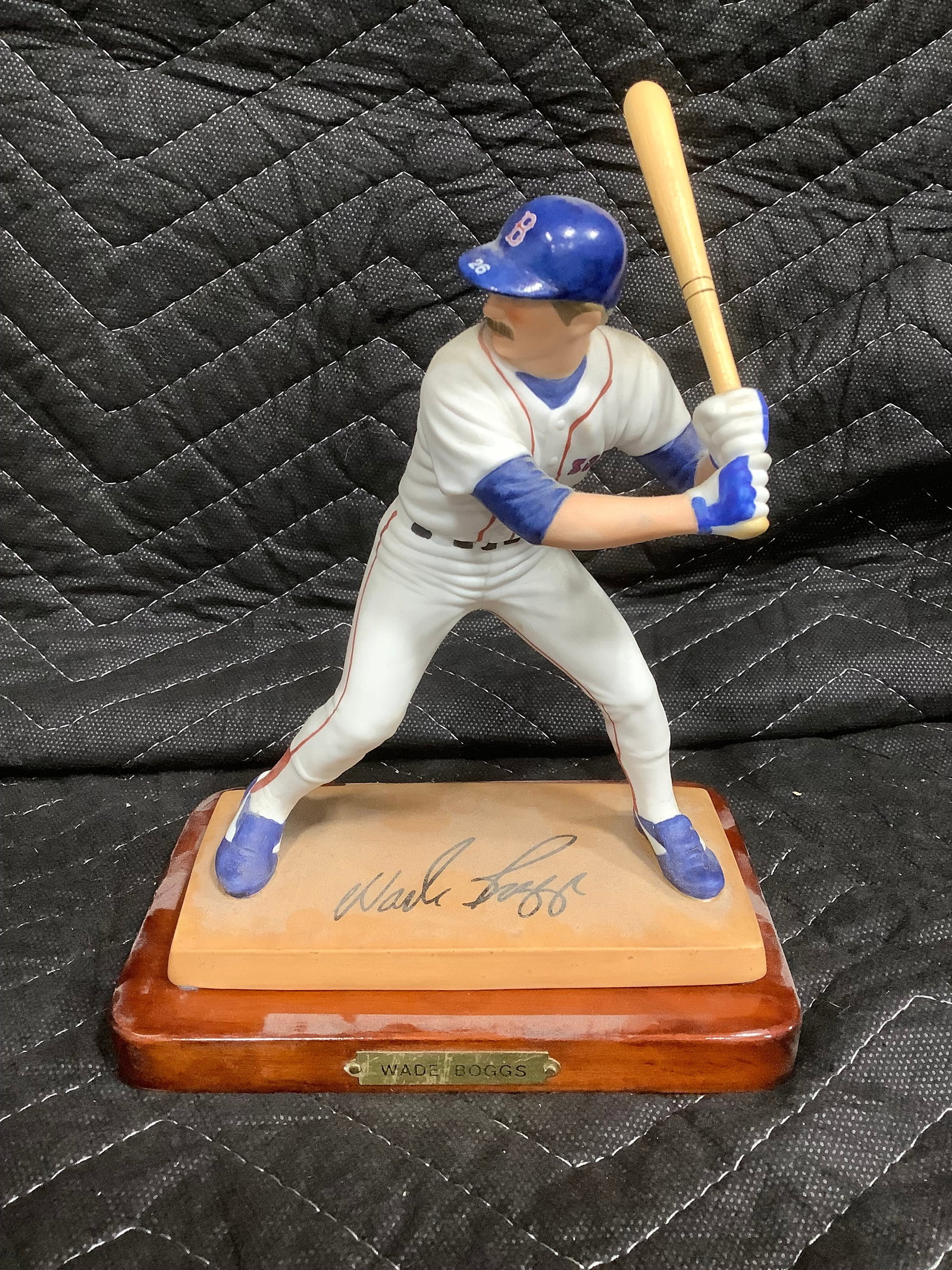 Wade Boggs collectible figure with display stand(not attached to stand-8in tall) (1 of 1)