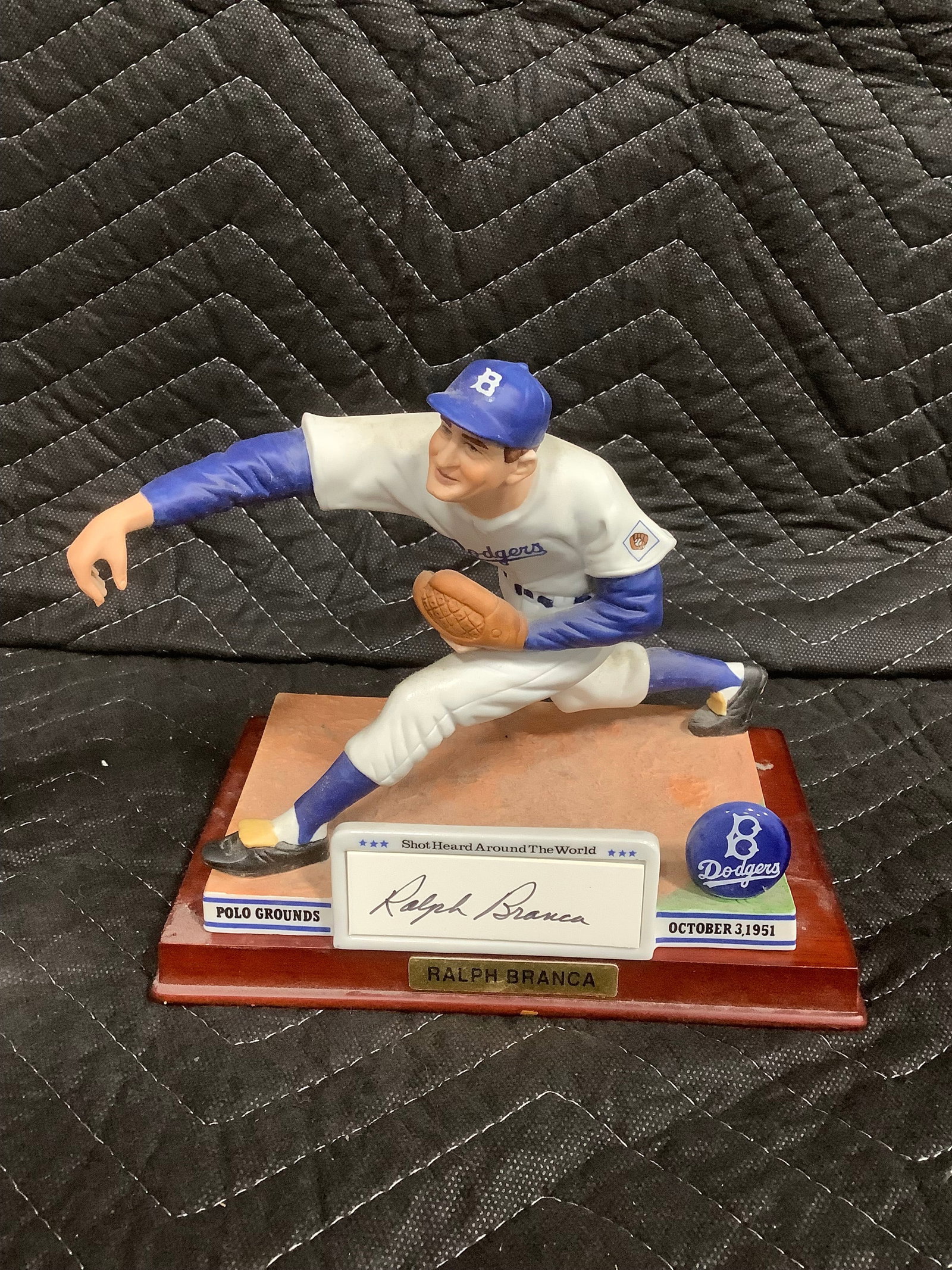 Ralph Branca collectible figure with display stand(not attached to stand-(7in tall) (1 of 1)