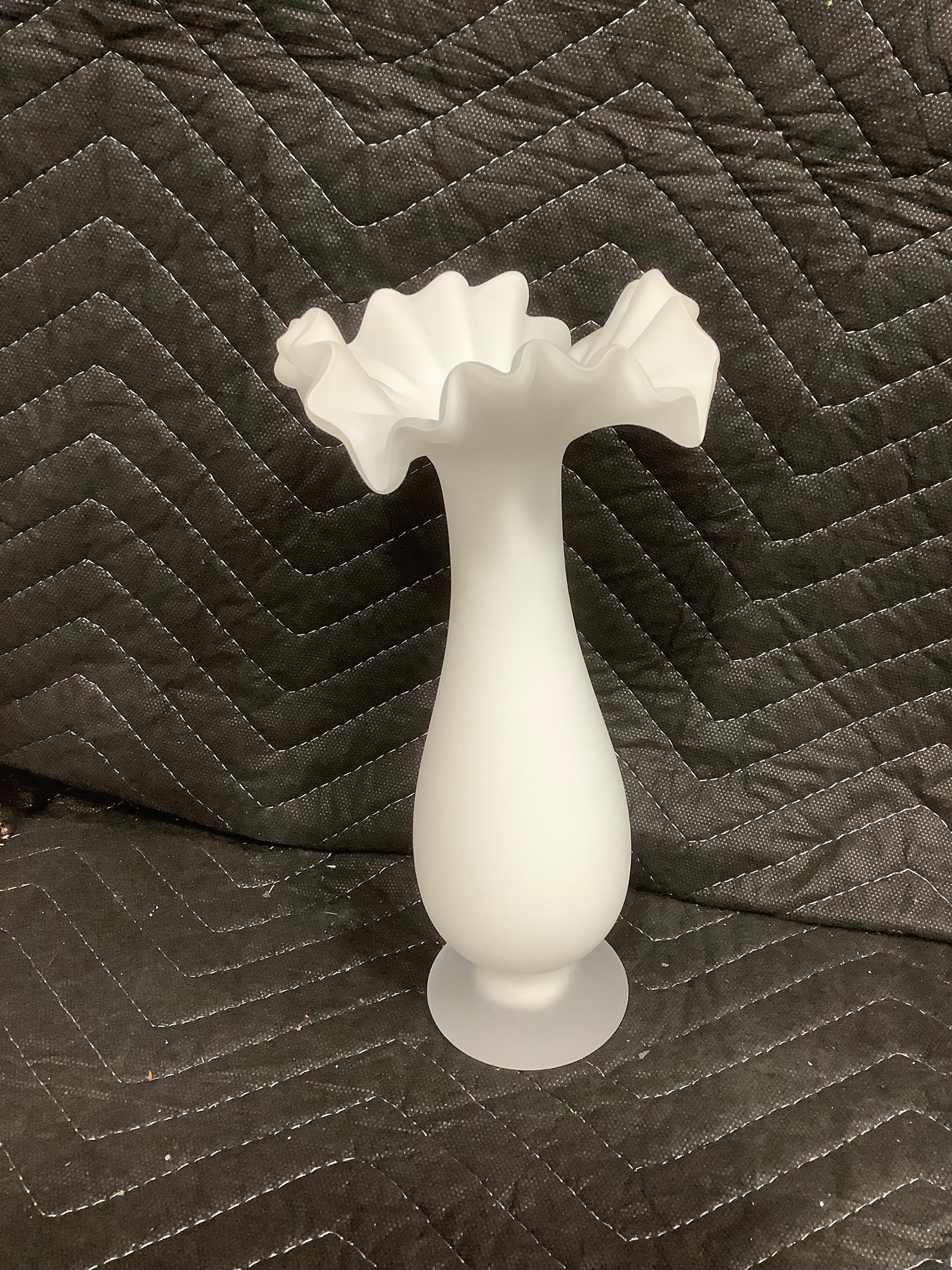Fenton milk glass vase(9.5in tall) (1 of 1)