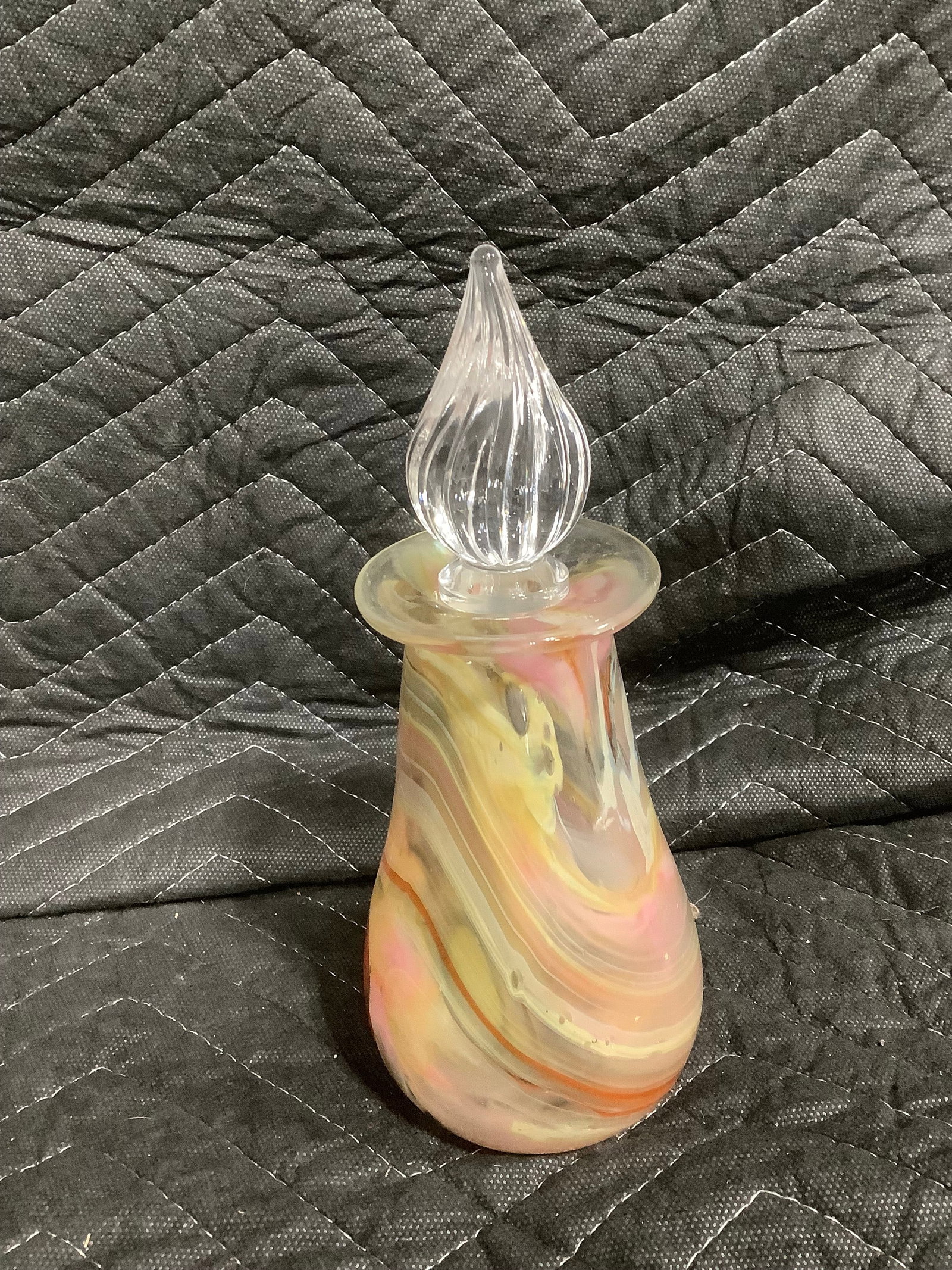 Handcrafted art glass perfume bottle(8.5in tall) (1 of 1)