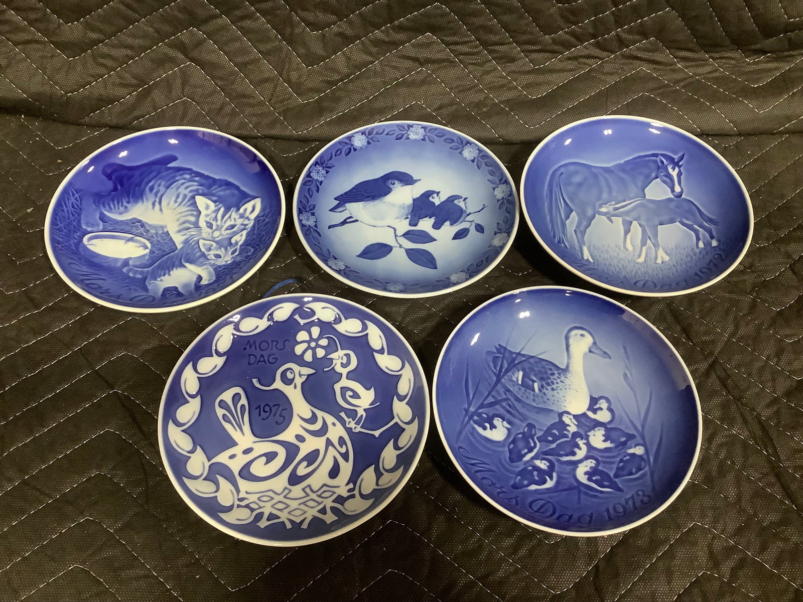 Blue transfer porcelain plates (1 of 1)
