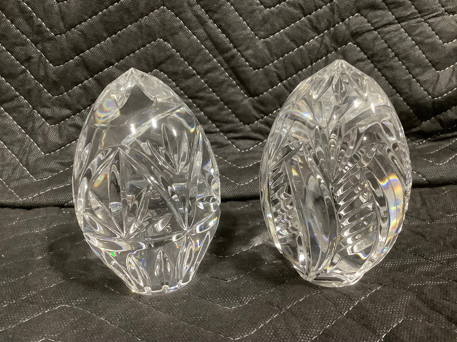 Crystal egg paperweights(5in tallest) (1 of 1)