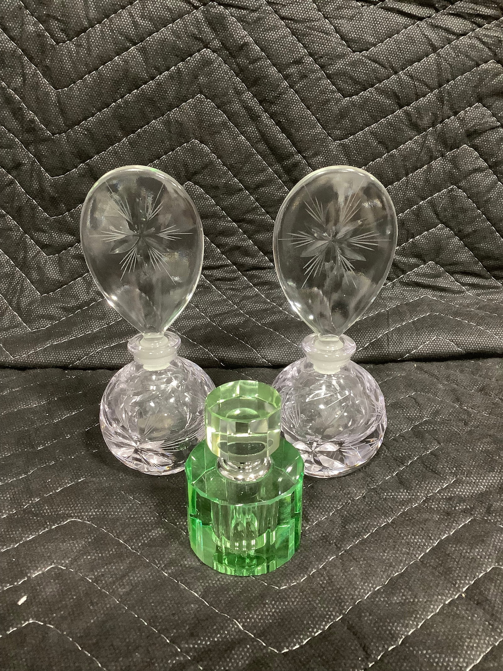 Vintage perfume bottles(Oleg Cassini and more-tallest 5.5in) (1 of 1)