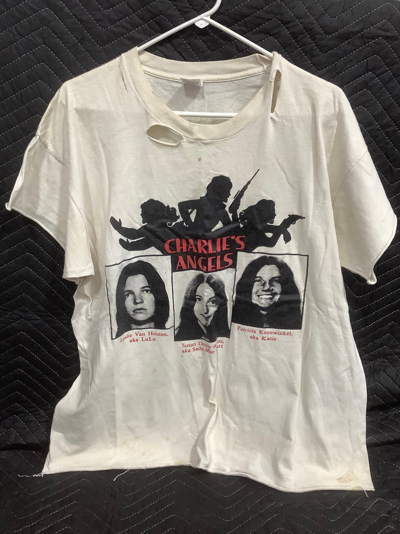 Charlie's Angels tshirt(has holes in it-size XL): Charlie's Angels tshirt(has holes in it-size XL)