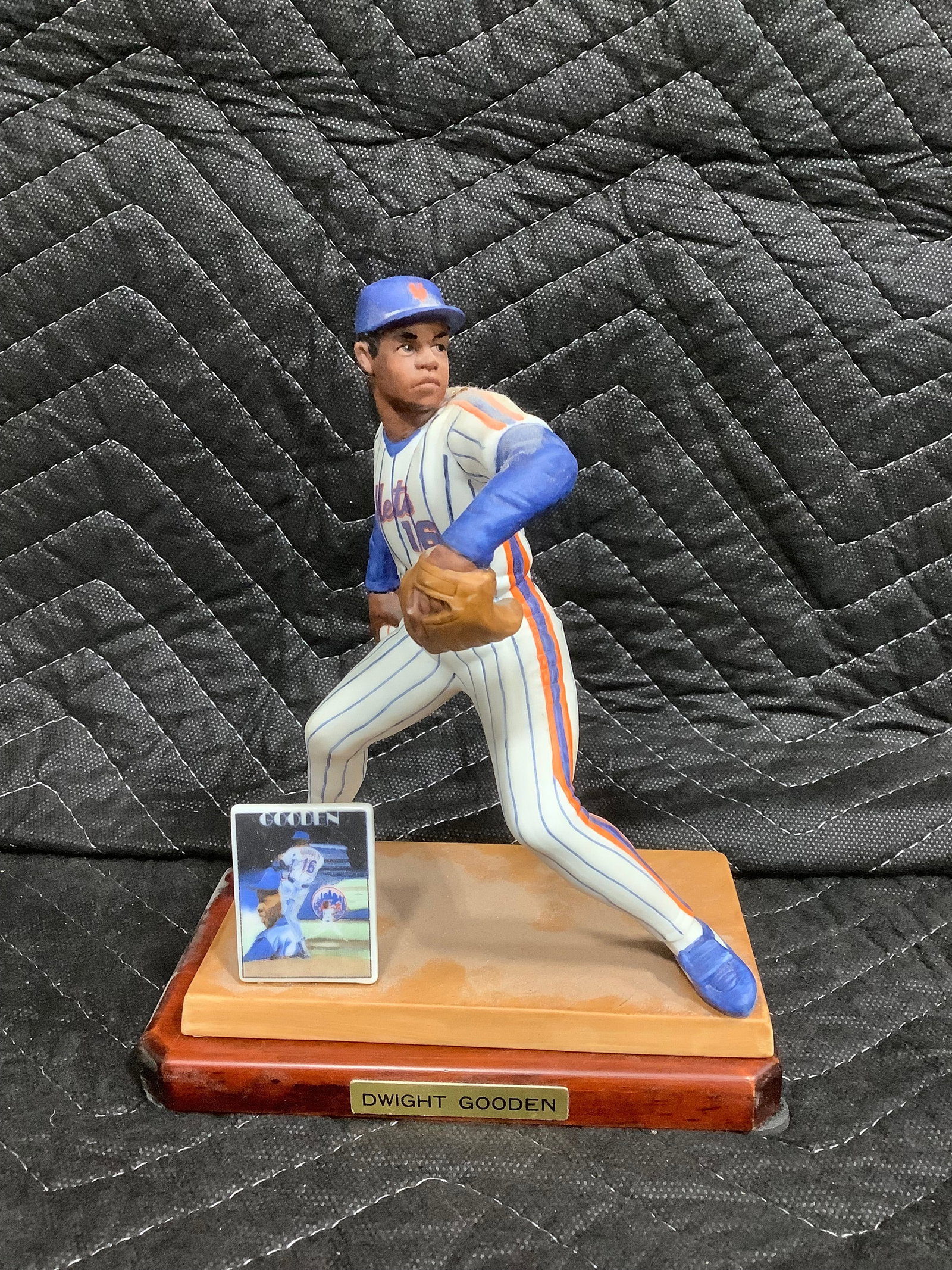 Dwight Gooden collectible statue with display stand(8in tall) (1 of 1)