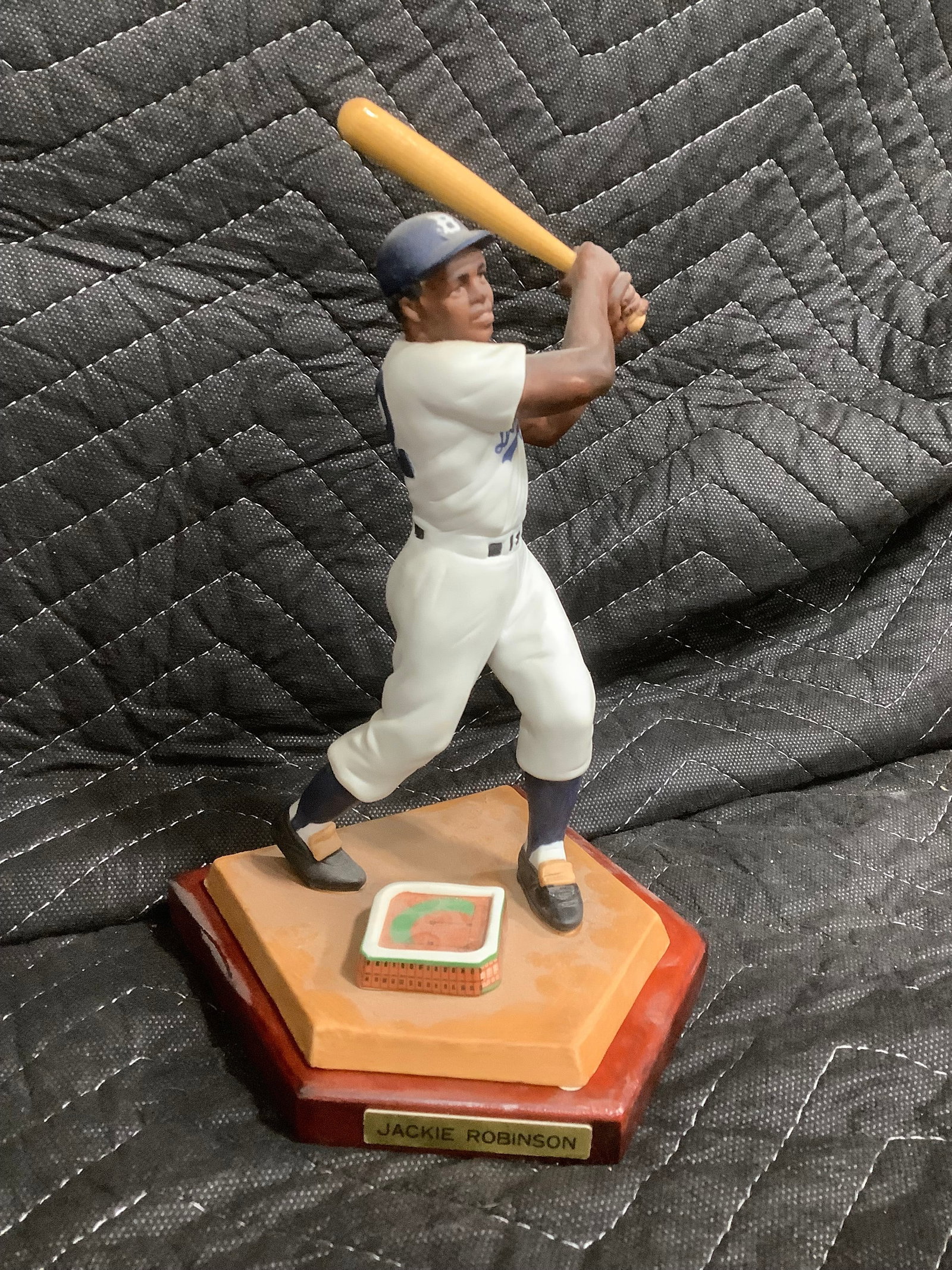 Jackie Robinson collectible statue with display stand(9.5in tall) (1 of 1)