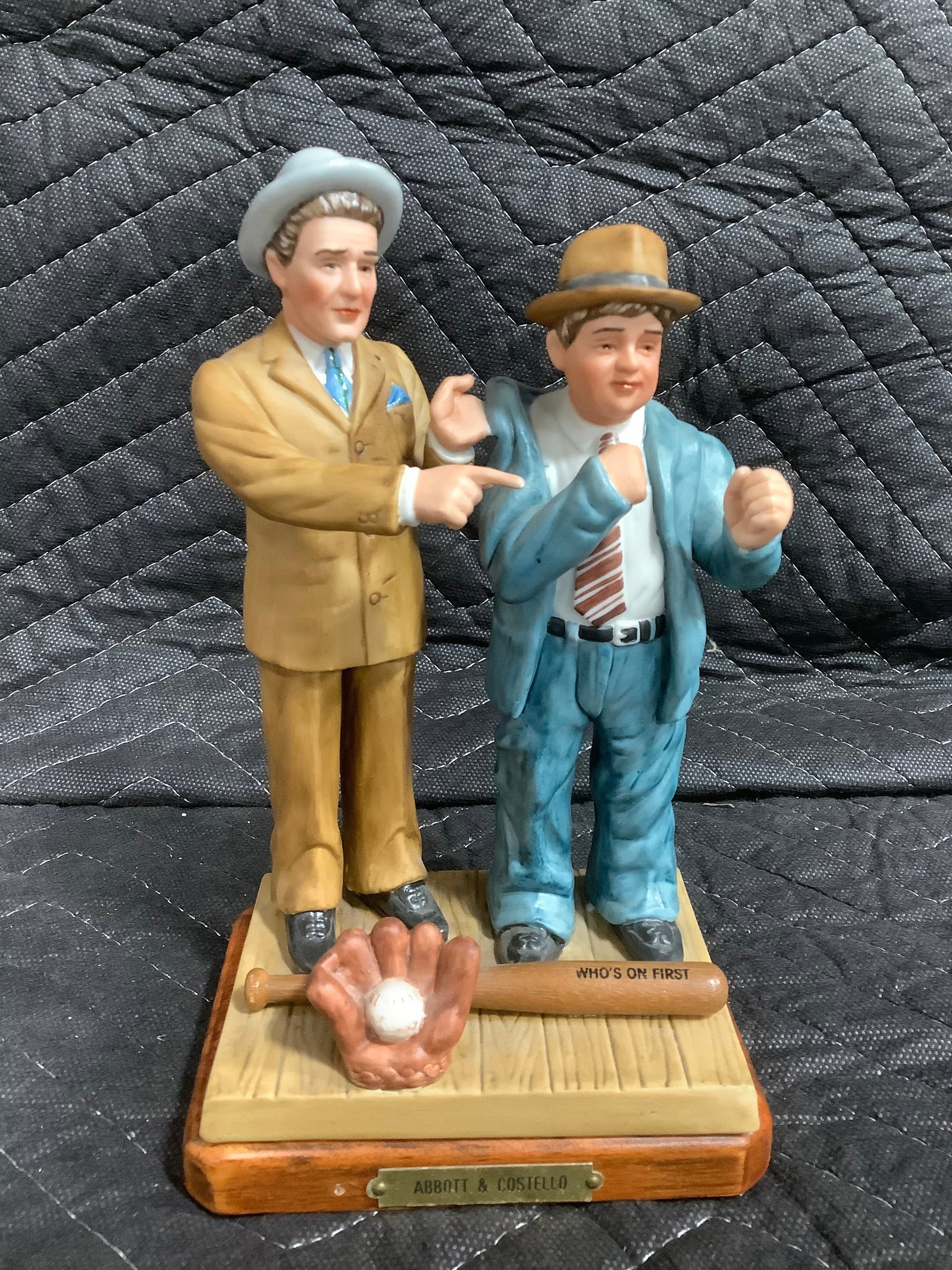 Abbott & Costello collectible figure with display stand(8in tall) (1 of 1)
