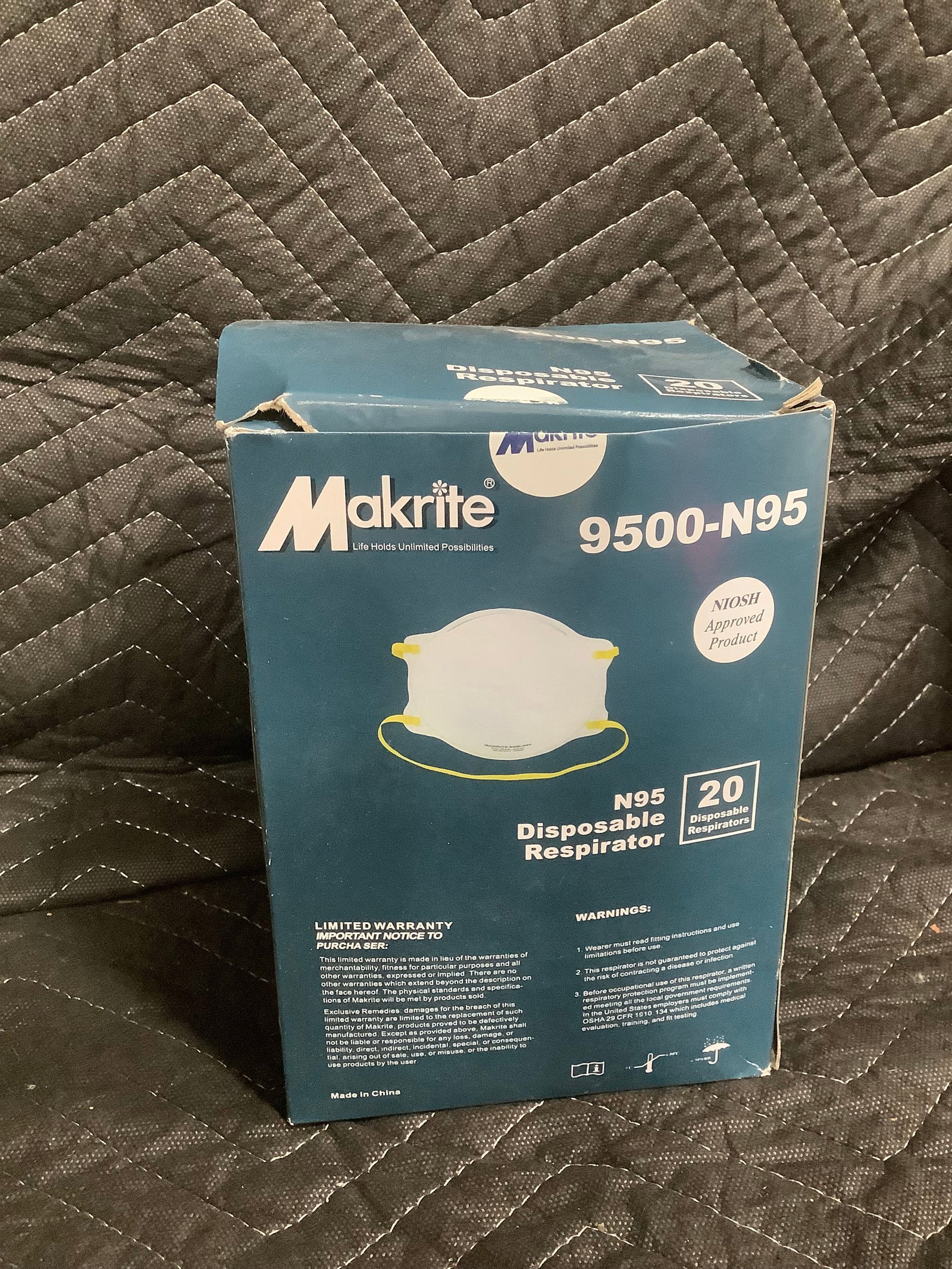 Box of Markrite disposable respirator masks (1 of 1)