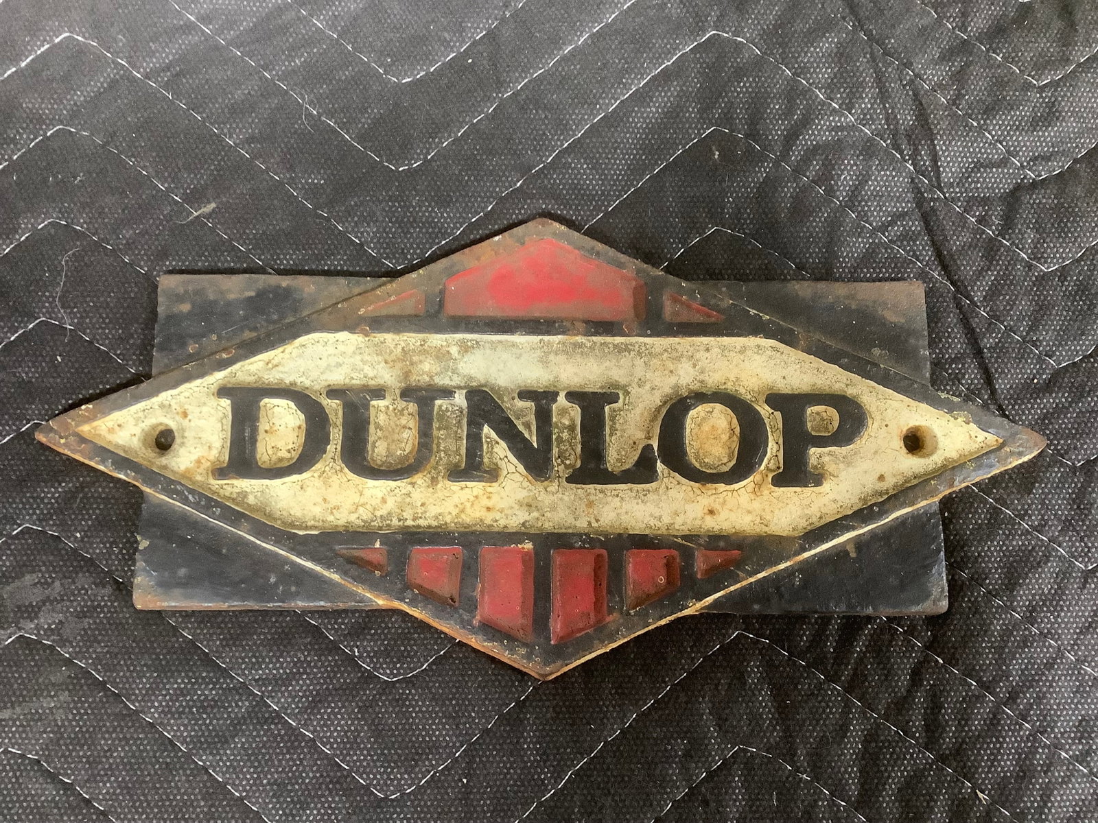 Dunlop cast iron sign(4.5inx9.5in) (1 of 1)