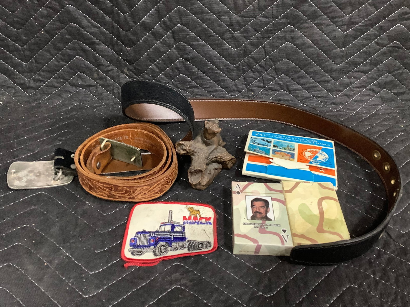 Vintage Belts, Belt Buckle, Playing Cards, and more (1 of 1)