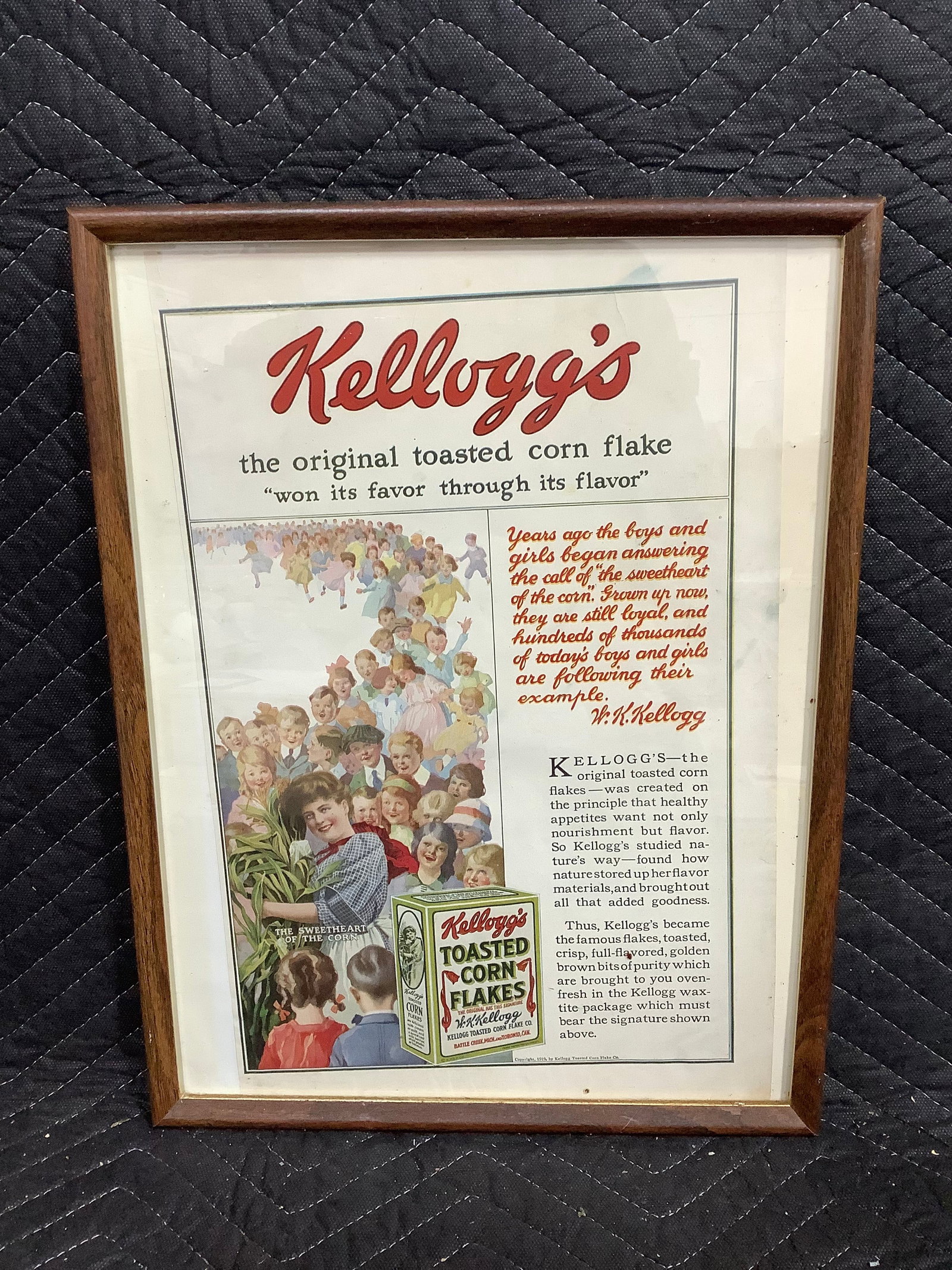 Kelloggs framed advertisement(13inx17in) (1 of 1)