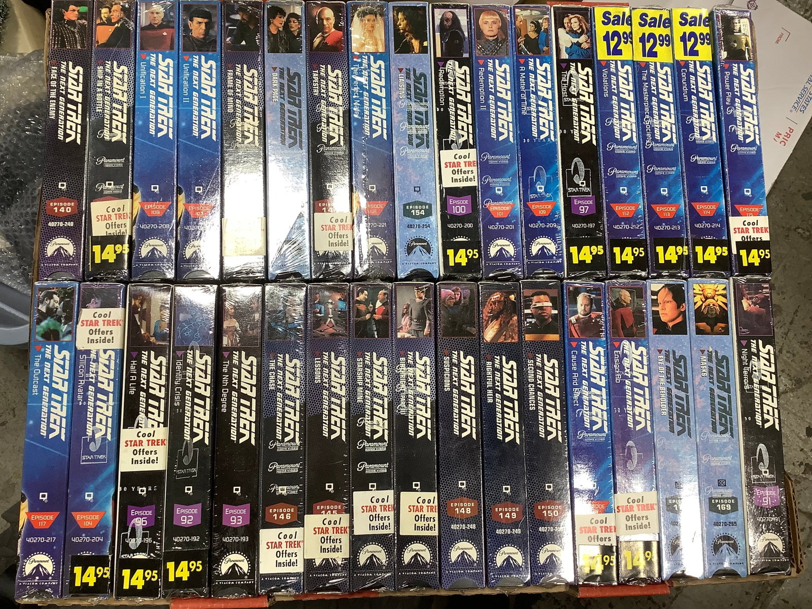 Star Trek sealed VHS tapes: Star Trek sealed VHS tapes