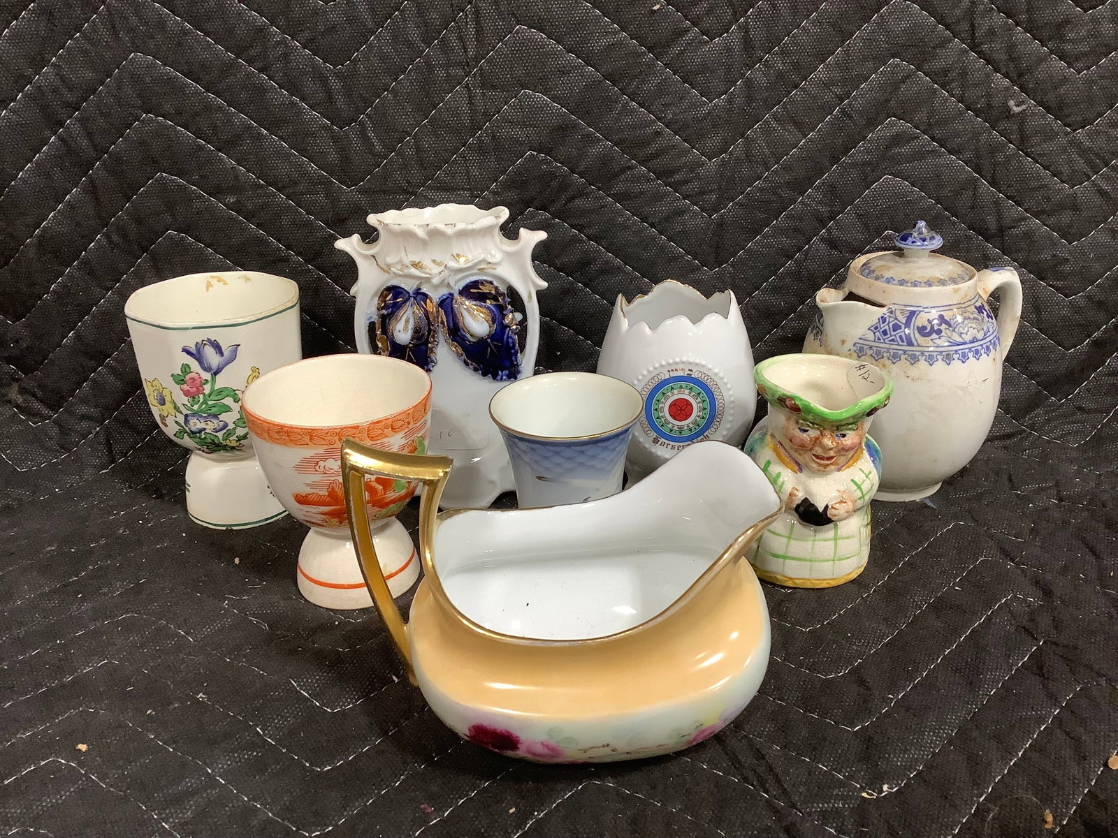 Blue transfer pitcher,decorative egg cups, and more (1 of 1)