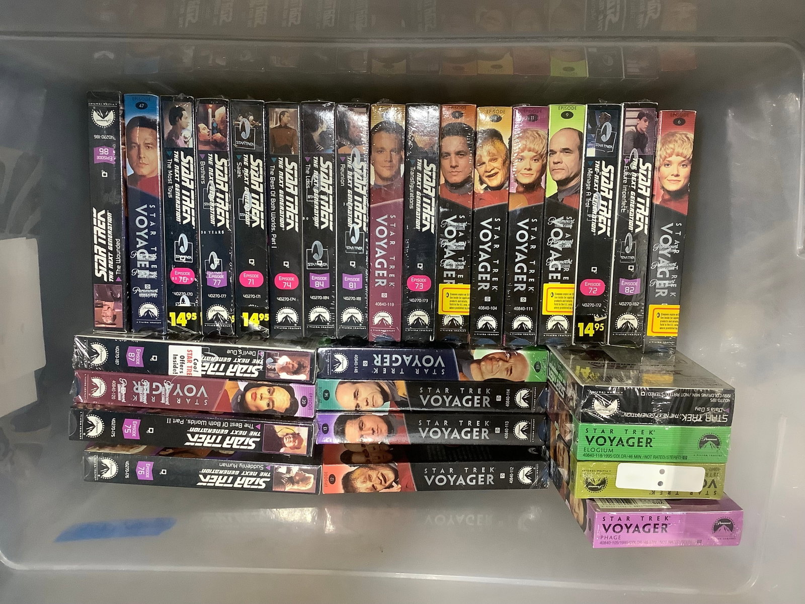 Star Trek sealed VHS tapes: Star Trek sealed VHS tapes