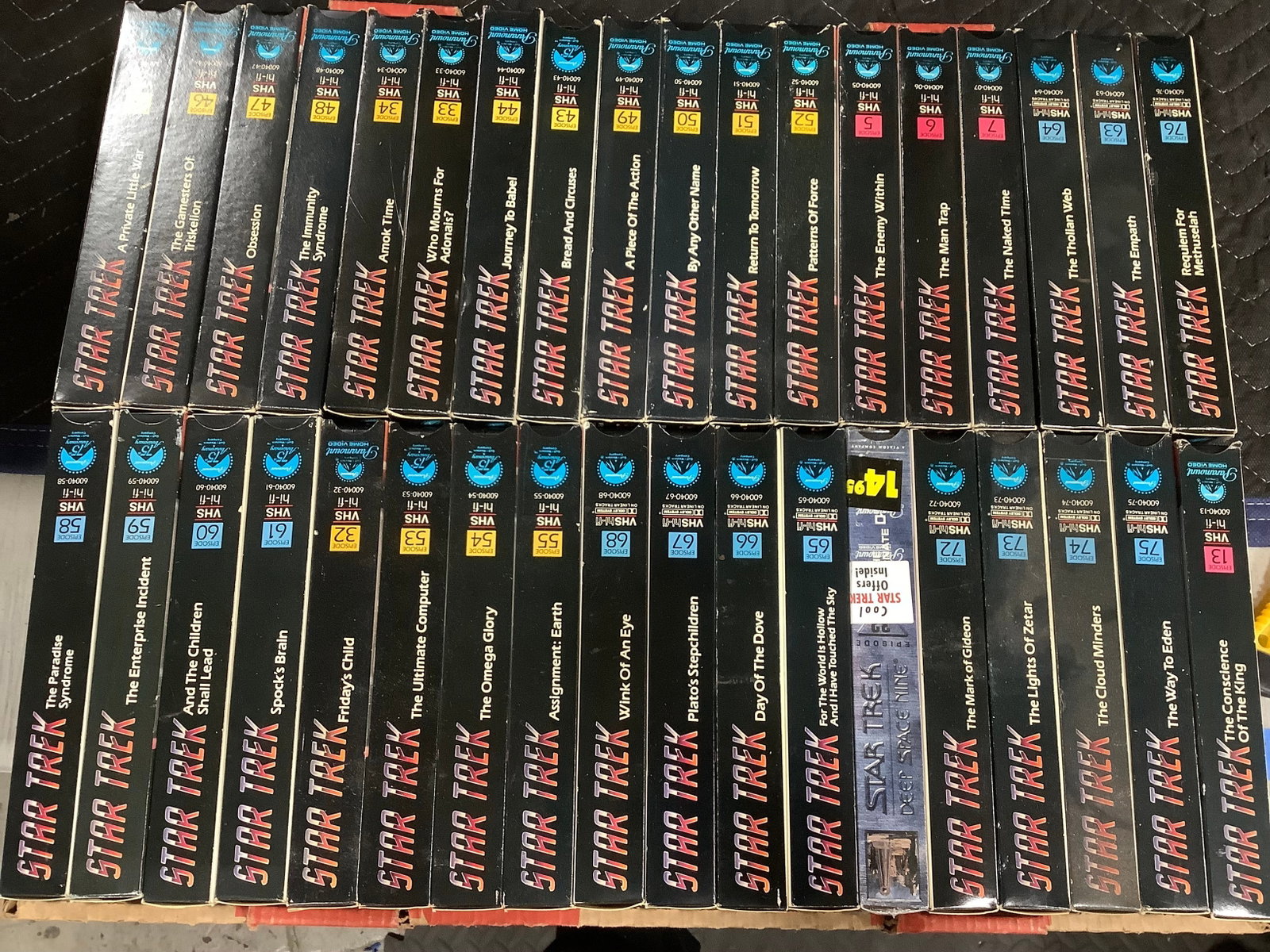 Star Trek VHS tapes: Star Trek VHS tapes