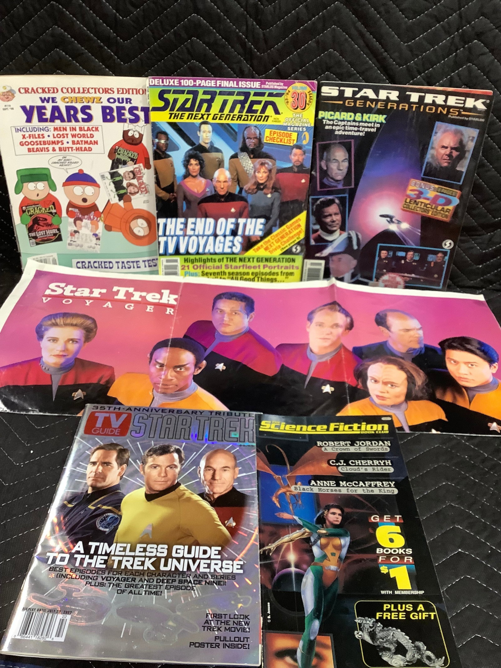 Vintage Star Trek Collector Magazines & Poster: Vintage Star Trek Collector Magazines & Poster
