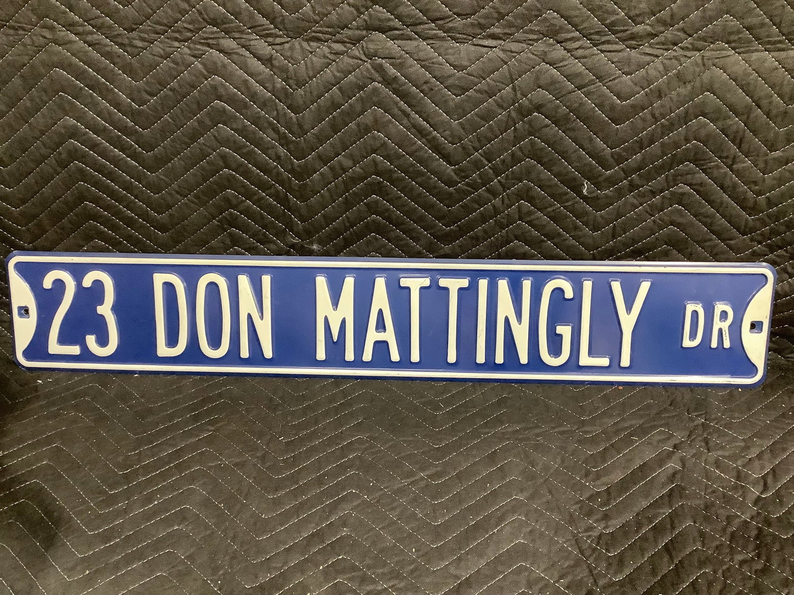 Don Mattingly Drive Heavy Metal Street Sign (6inx36in) (1 of 1)